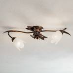 Sonia ceiling light 2-bulb, bronze