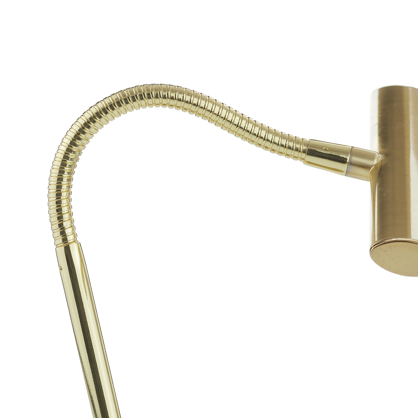 Brass-coloured LED table lamp Curtis