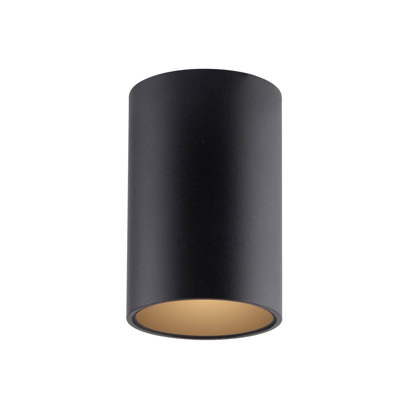 LED-Bad-Deckenlampe PURE Point, schwarz Ø 6 cm, Metall, IP44