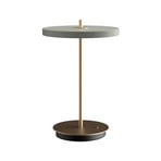 Asteria Move LED punjiva stolna lampa, maslinova/mesingana, 31 cm – UMAGE