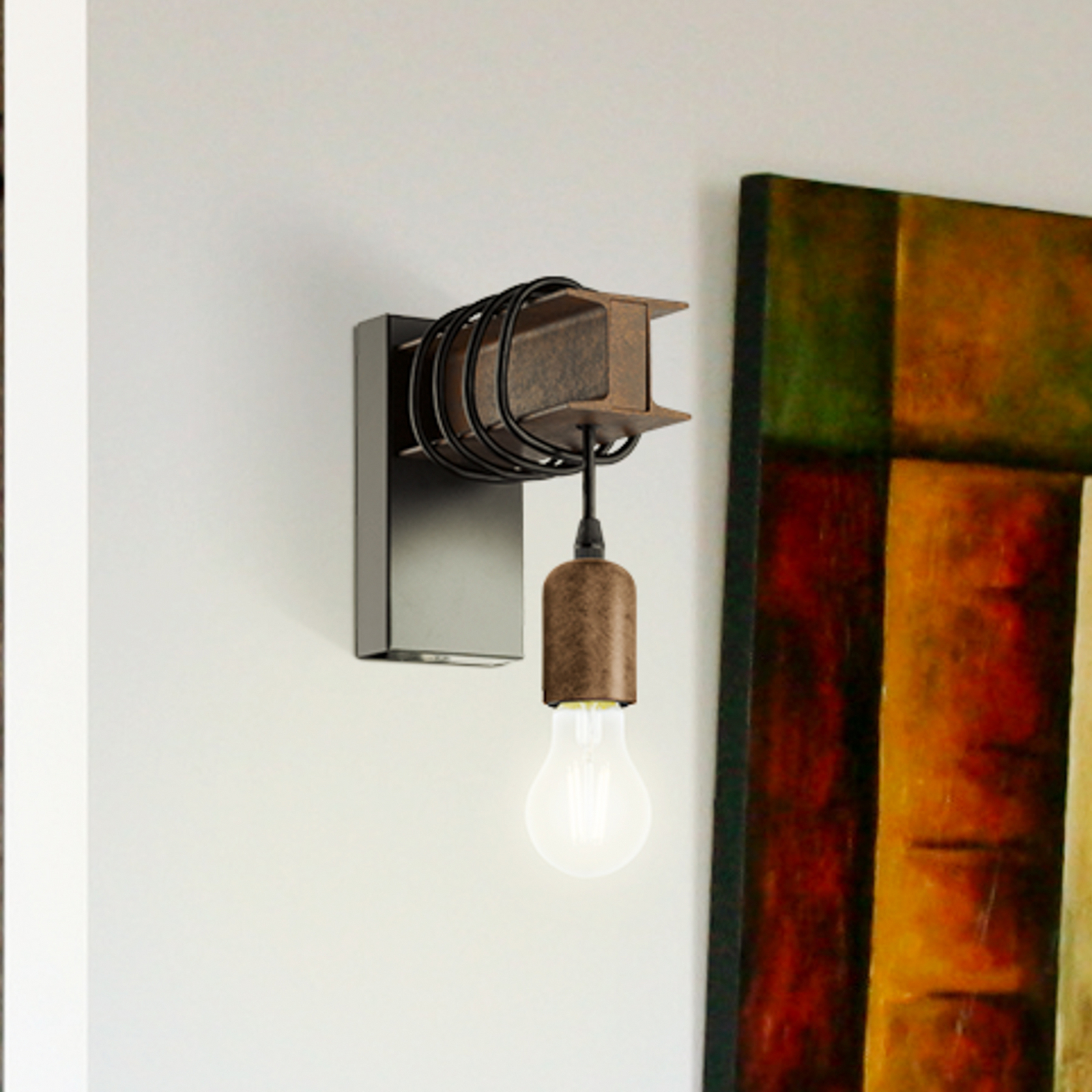 Applique Townshend di acciaio, marrone