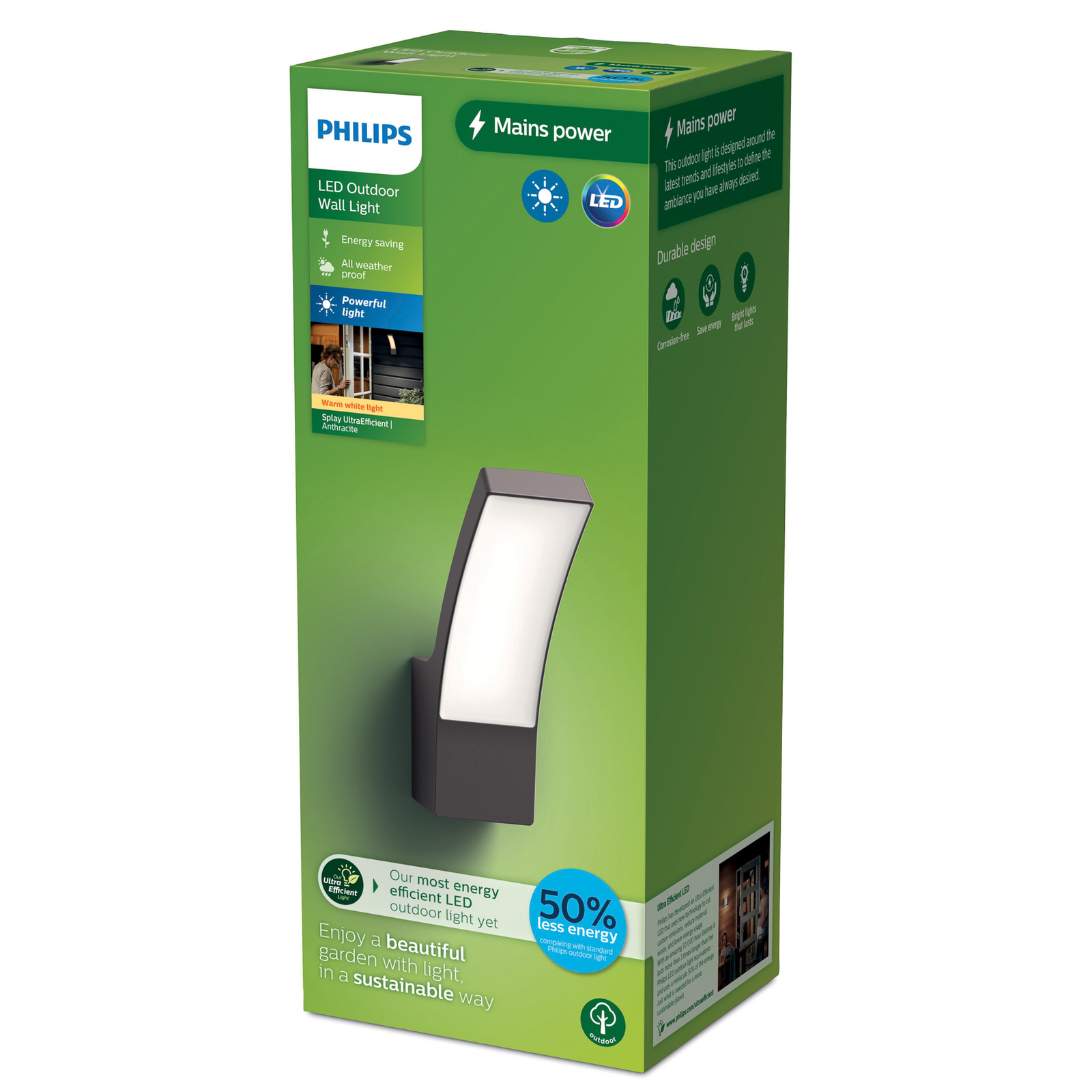 Philips LED kültéri fali lámpa Splay UE