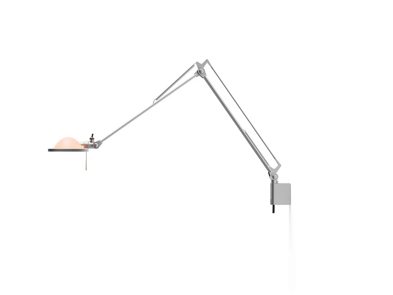 Luceplan - Berenice Wall Lamp 45x45 Pink Glass/Aluminium