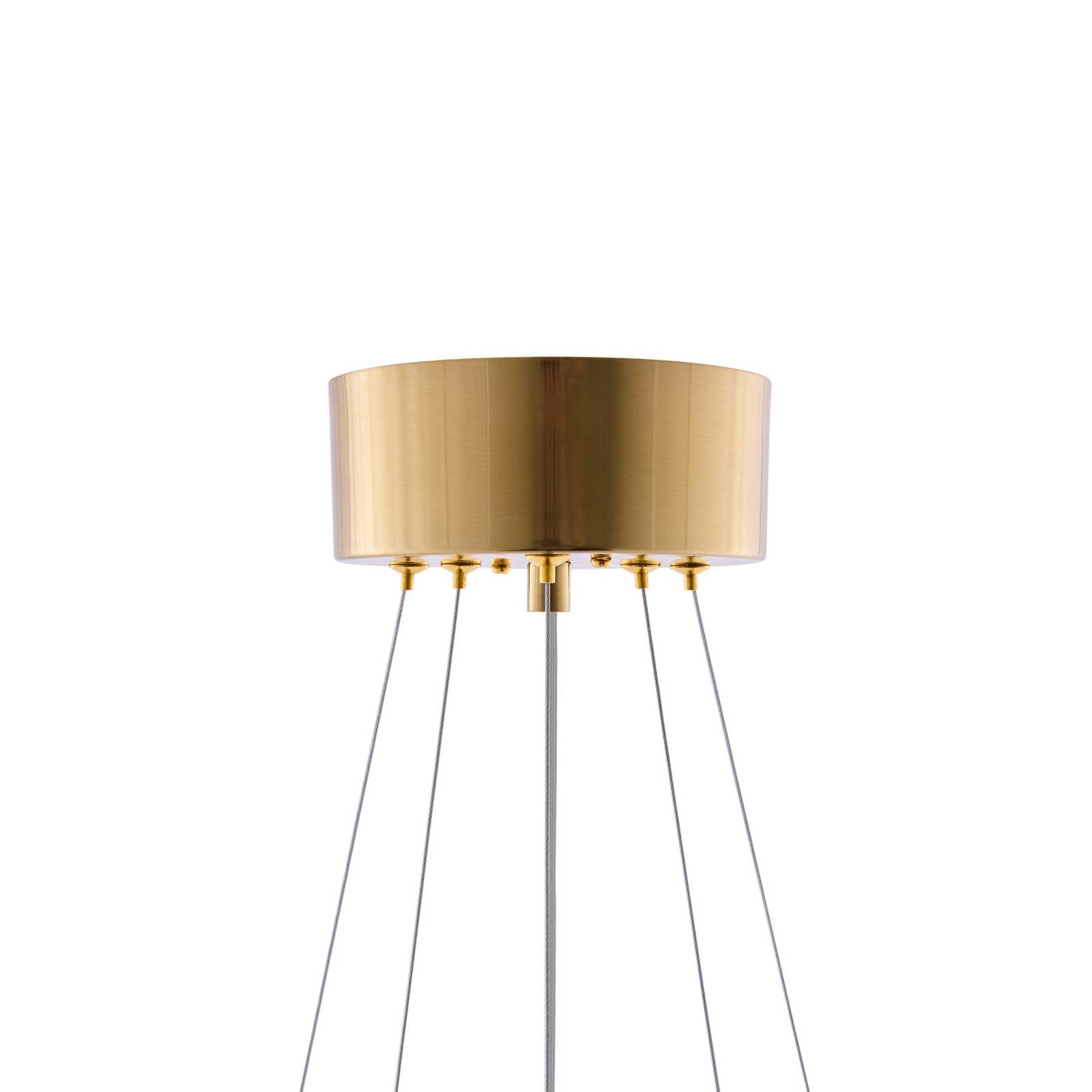 Żyrandol Globen Lighting HOOK 60, szkło, kolor koniakowy