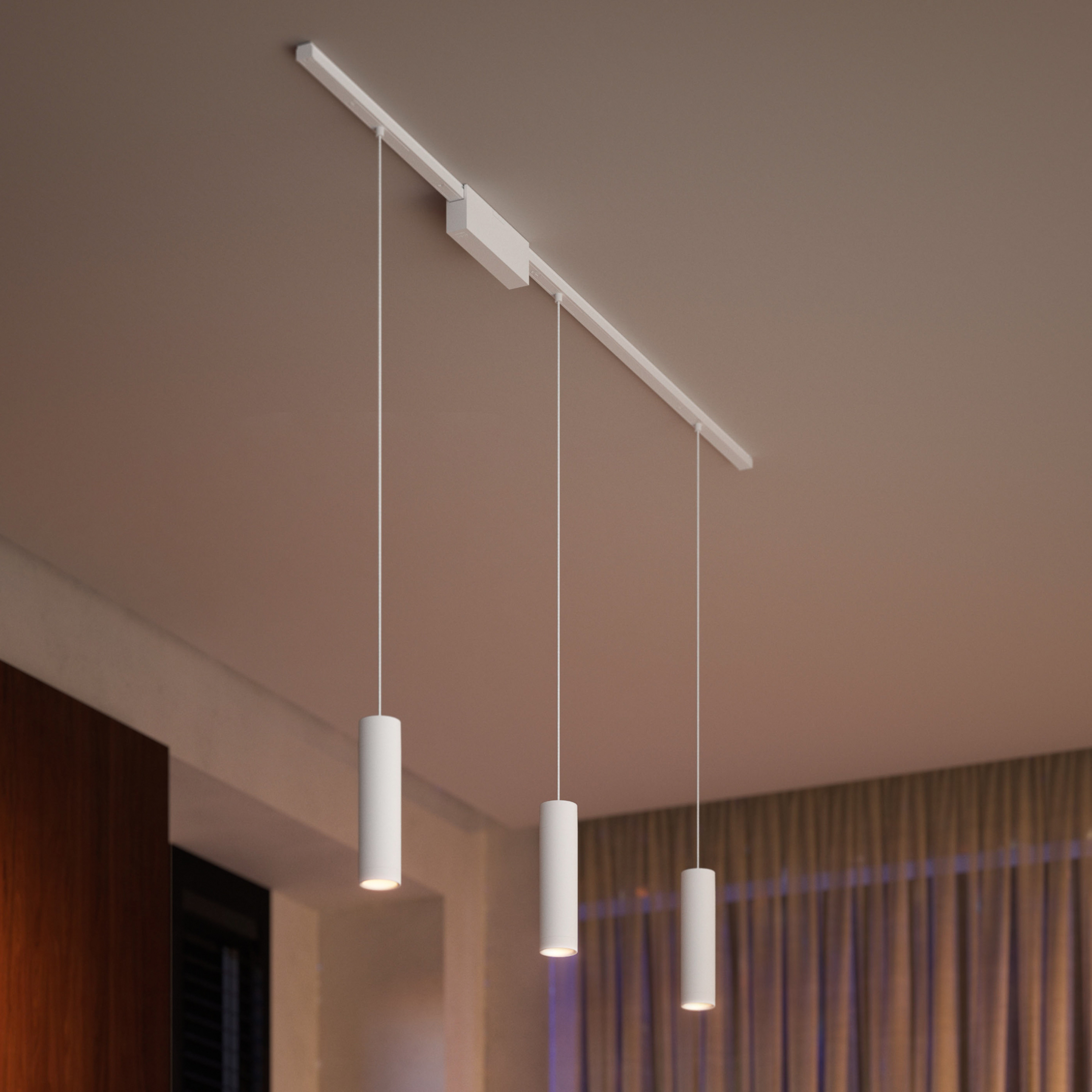 Philips Hue Perifo Schiene, 3 LED-Pendel, weiß