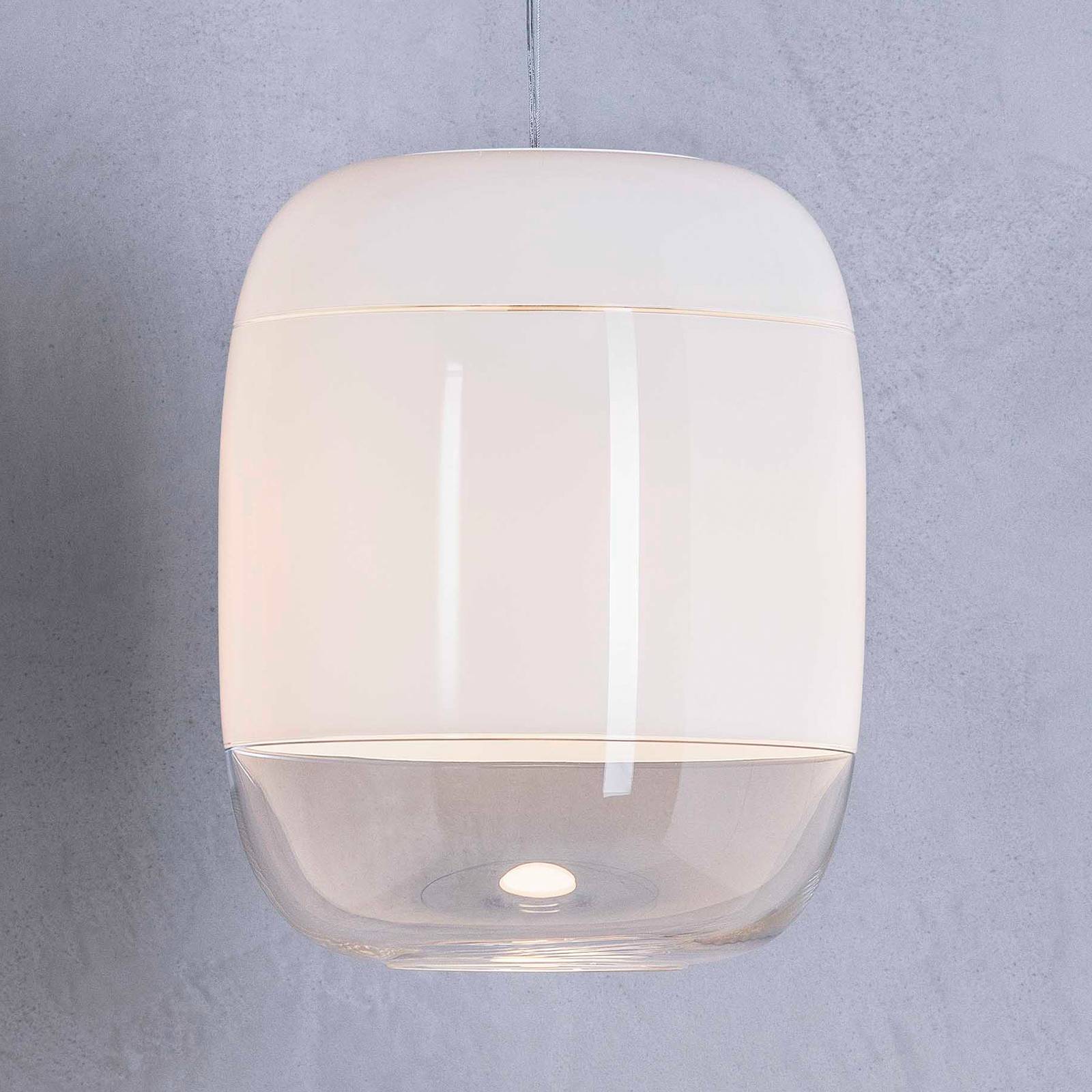 Prandina gong s3 függő lámpa fehér