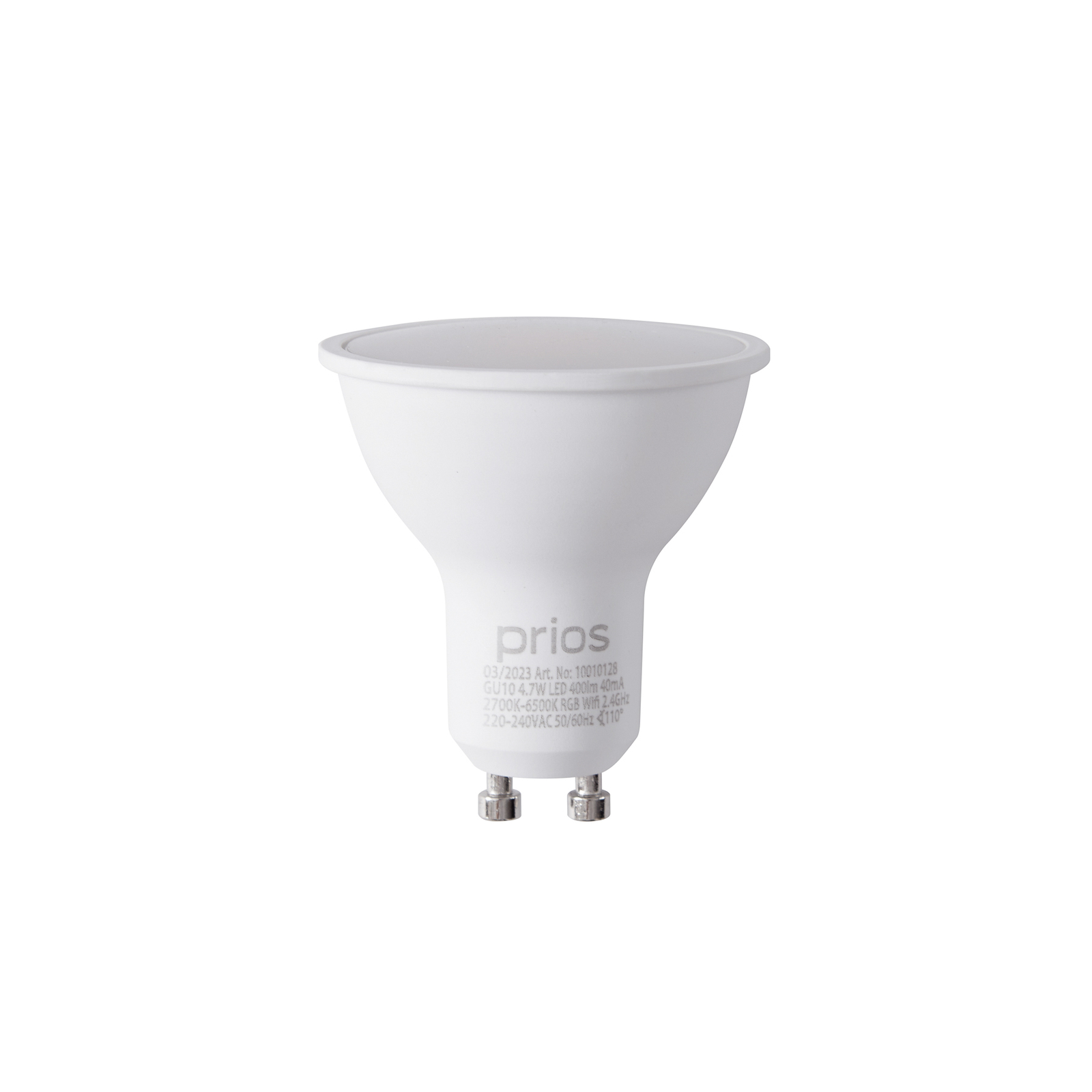 Smart LED-GU10 4,7W RGBW WLAN matt tunable white
