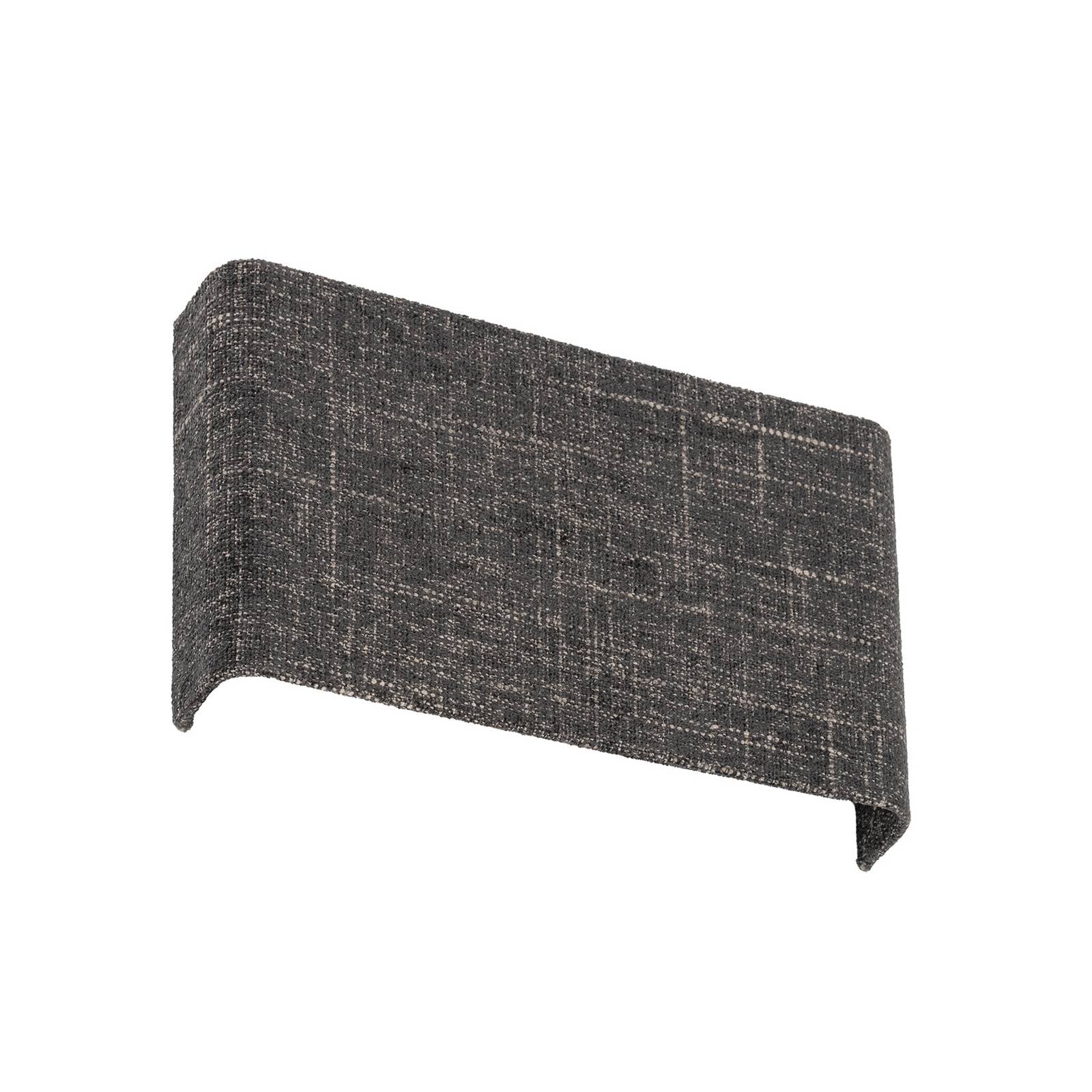 Wandlampe Amarela B, schwarz melange, Textil, G9