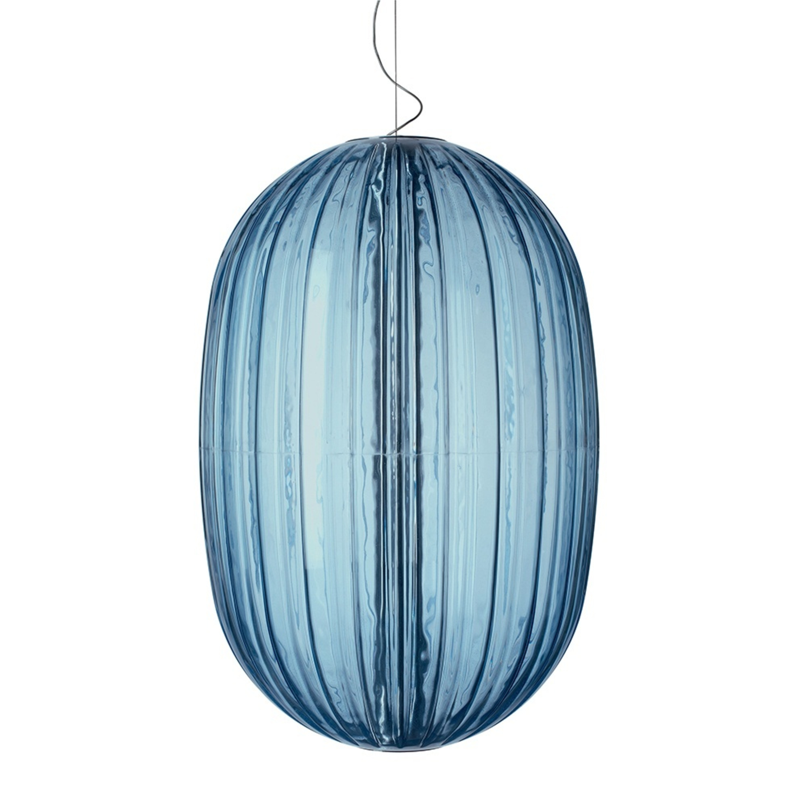 Plass Medium Lustră Pendul Light Blue 3,2m - Foscarini