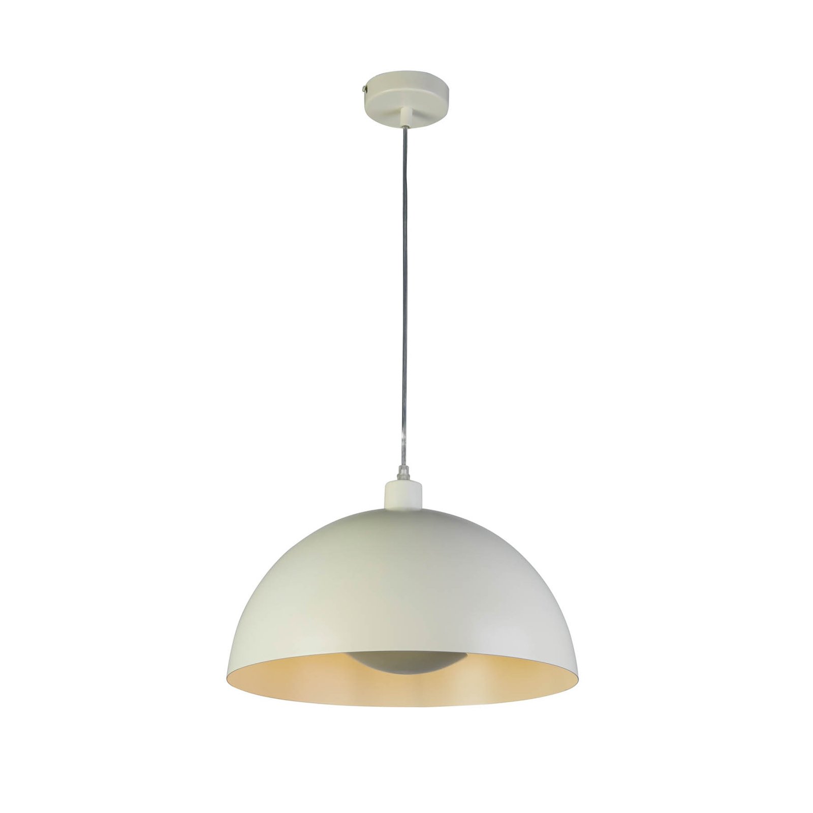 Mars hanging luminaire, cream, Ø 40 cm, steel