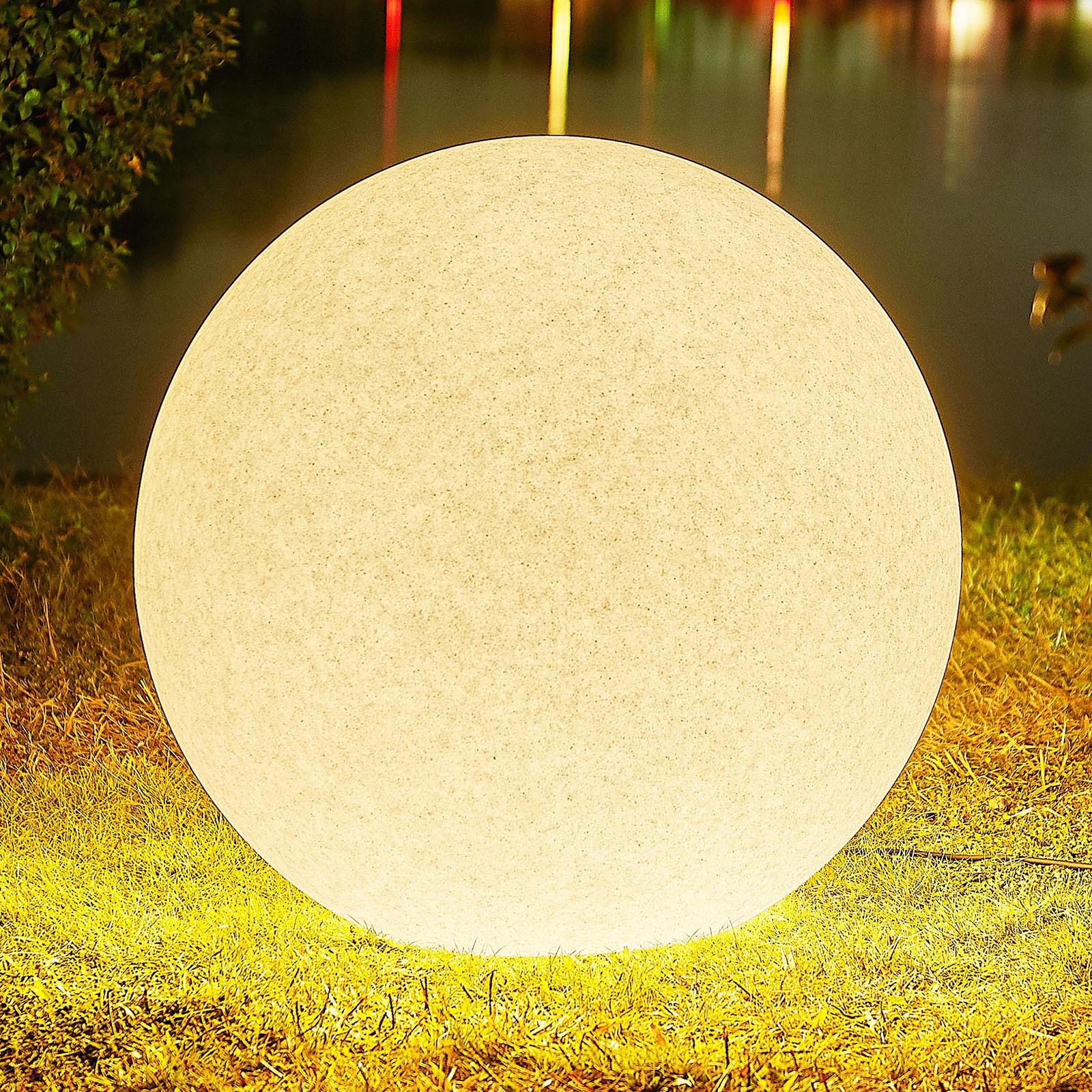 Arcchio Orlana lyskugle, Ip65, struktureret, 77 cm - udendørslamper