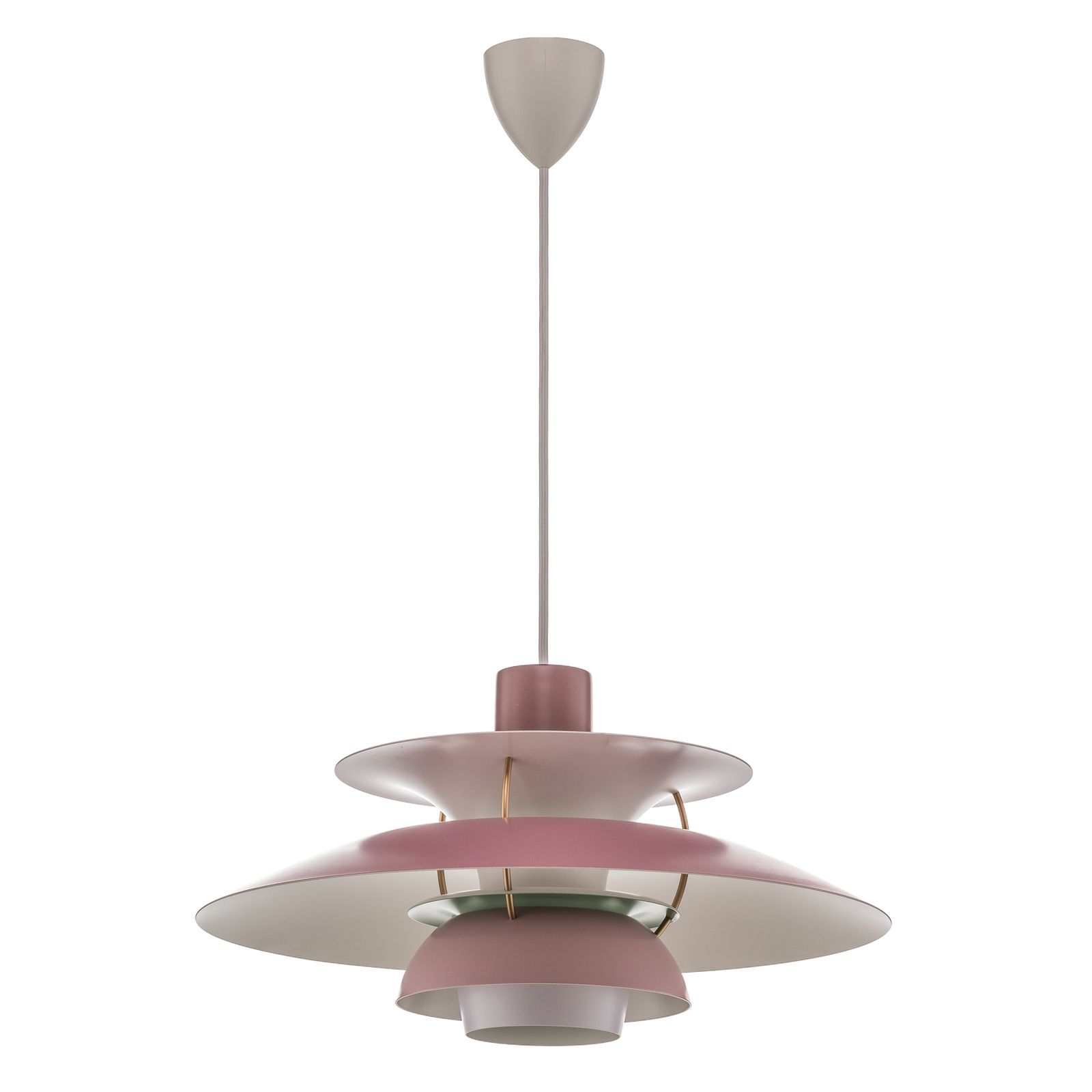 Louis Poulsen PH 5, designer függő lámpa rózsaszín