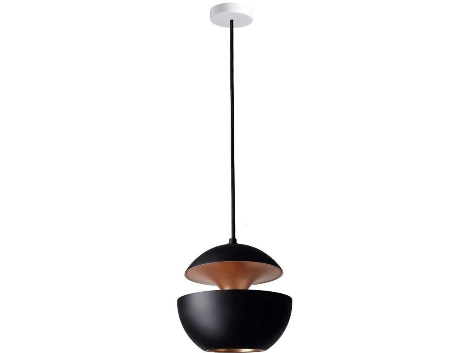 Here Comes The Sun Lustră Pendul ø175 Black/Copper - DCW