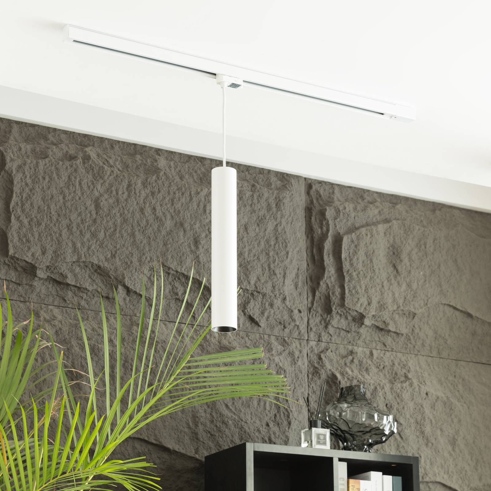 Arcchio Ejona skinne-LED-pendel hvid 6/40cm
