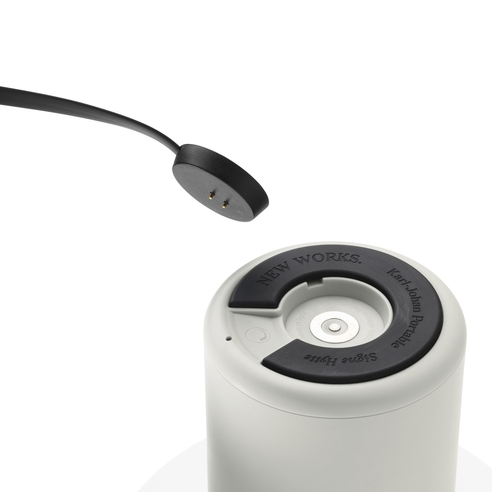 Karl-Johan Portable Lámpara de Sobremesa IP65 Light Grey - New Works