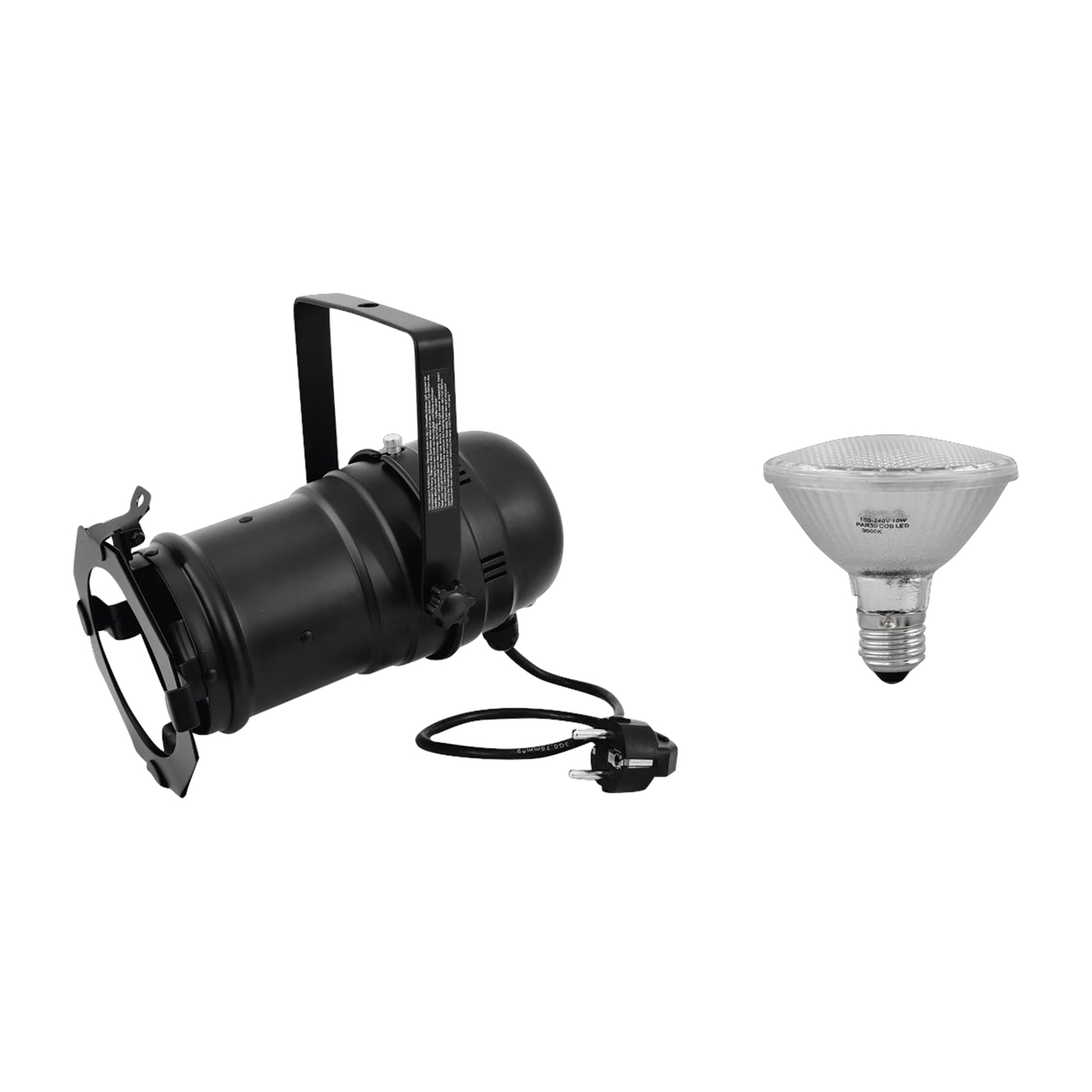 EUROLITE Set PAR-30 Spot LED-Strahler schwarz