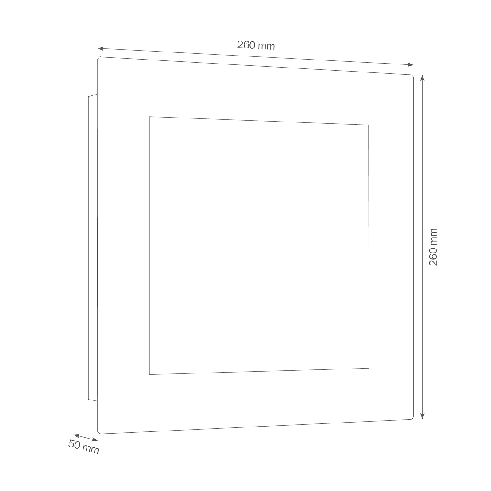 LED āra sienas gaisma 3007LED, grafīta krāsā