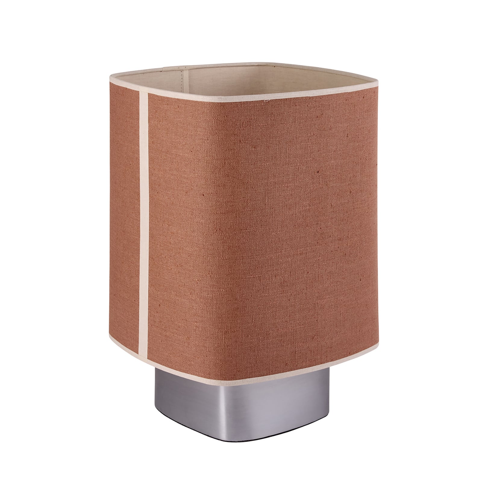 MARKET SET tafellamp Dolce, kurkbruin, linnen, E27