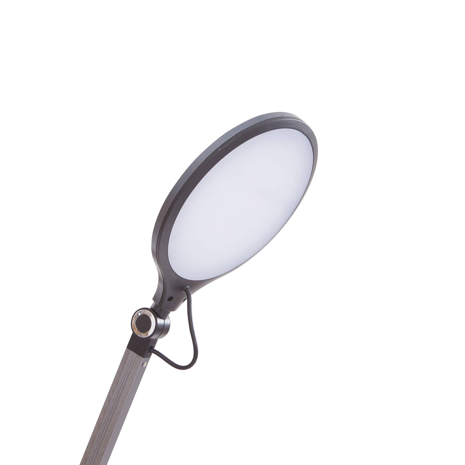 Lampa stołowa LED Nyxaris, szary, metal, CCT, 50 cm