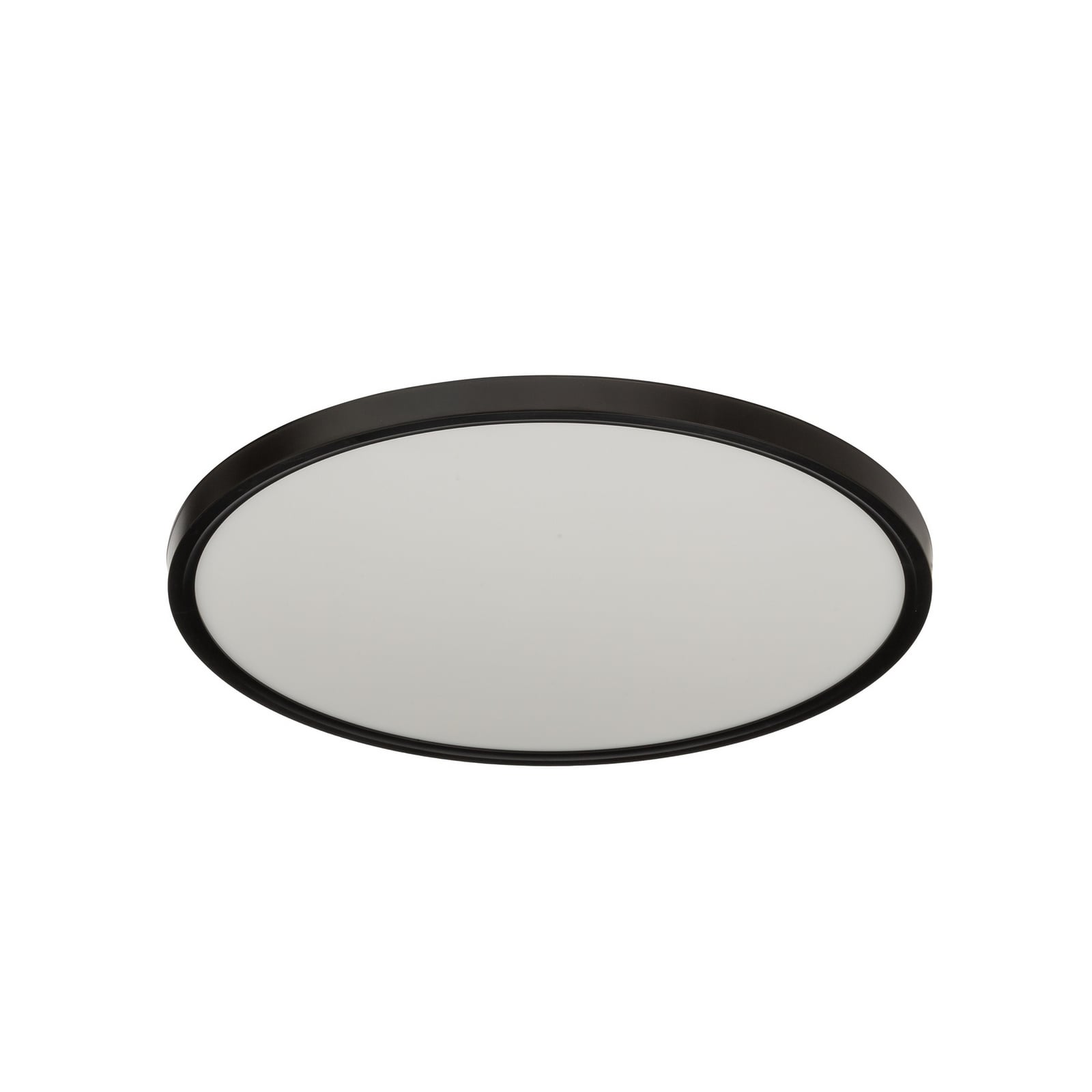 Lindby LED stropné svietidlo Pravin, Ø 50 cm, 3 000 K, čierne