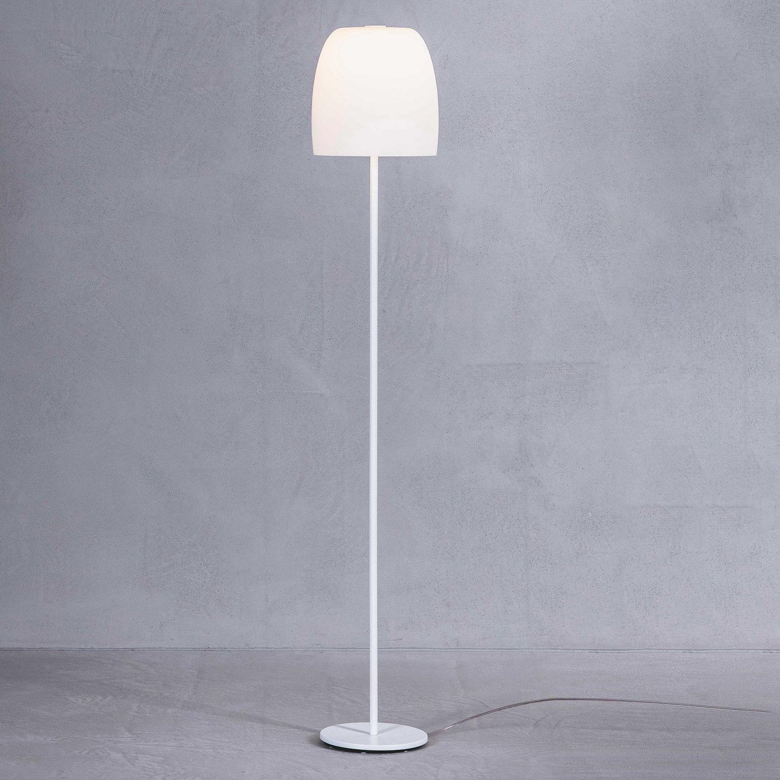 Prandina Notte F1 floor lamp, Glas lampshade