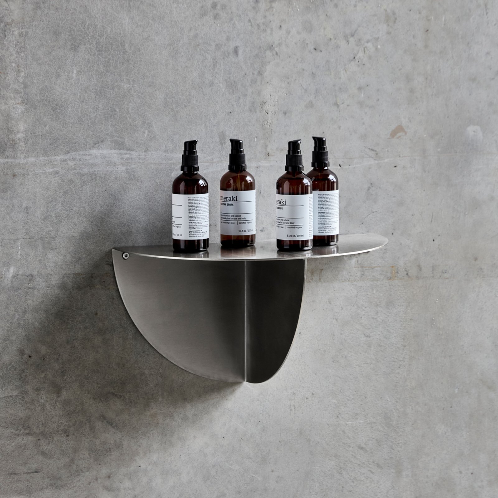 Mega odkladací stolík strieborný železo výška 18 cm - House Doctor