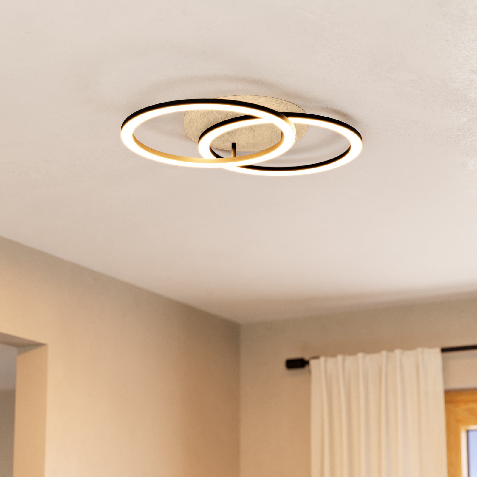 EGLO connect Smart-LED-Deckenlampe Lomaltas-Z, 58cm, 3800lm