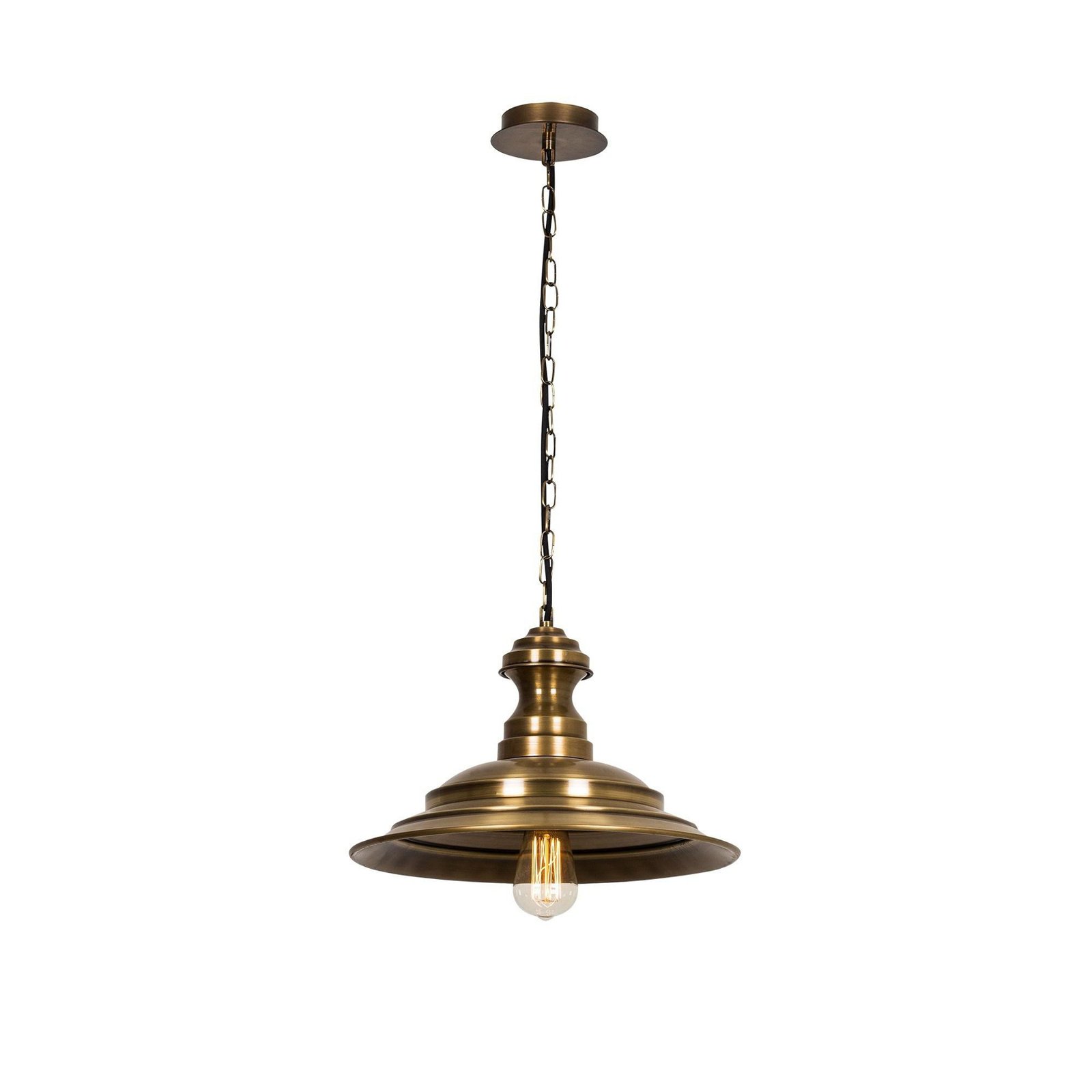 Sivani MR-637 hanglamp, goud antiek, metaal, Ø 39 cm