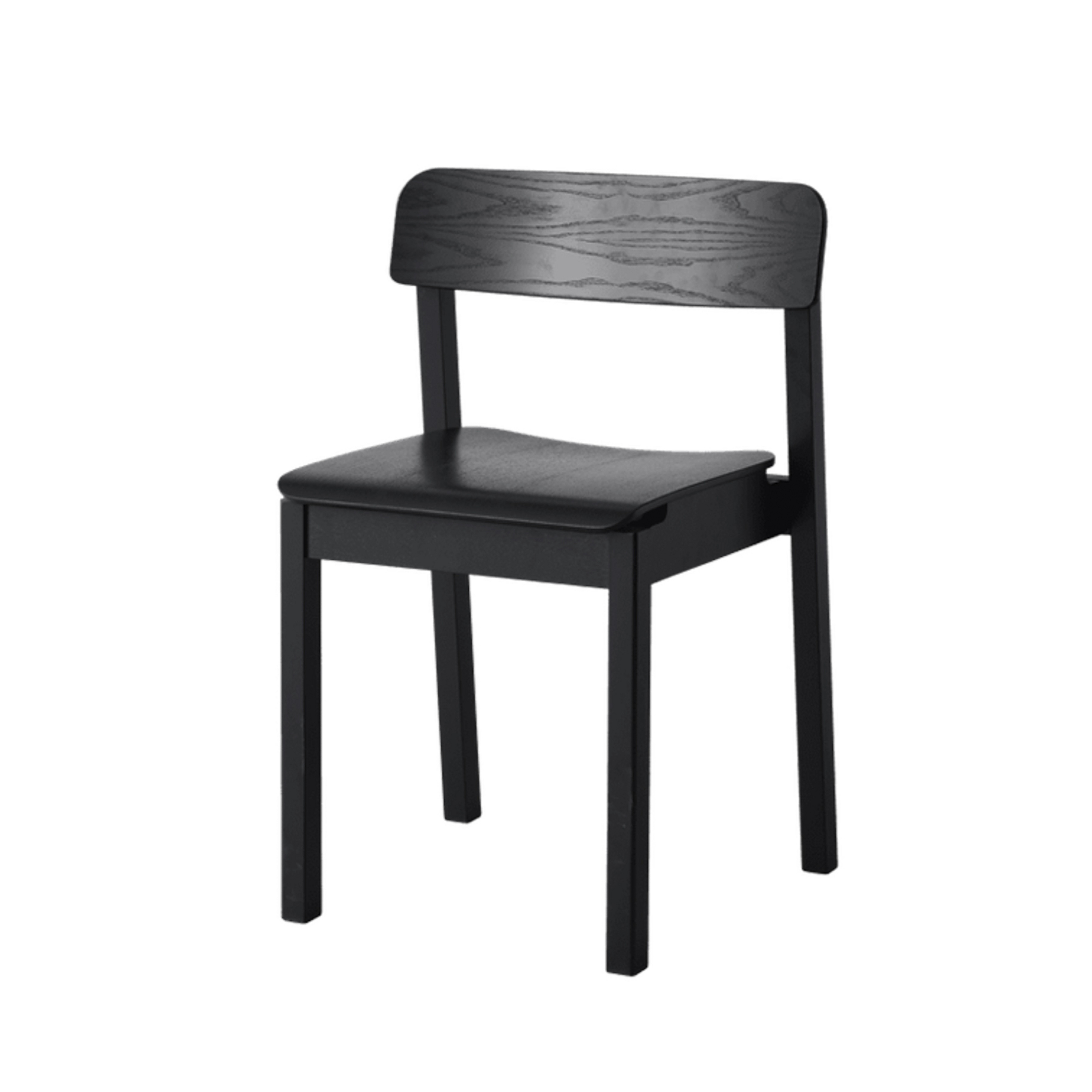 Sedia EVERYDAY, rovere nero, altezza 75 cm - Moebe