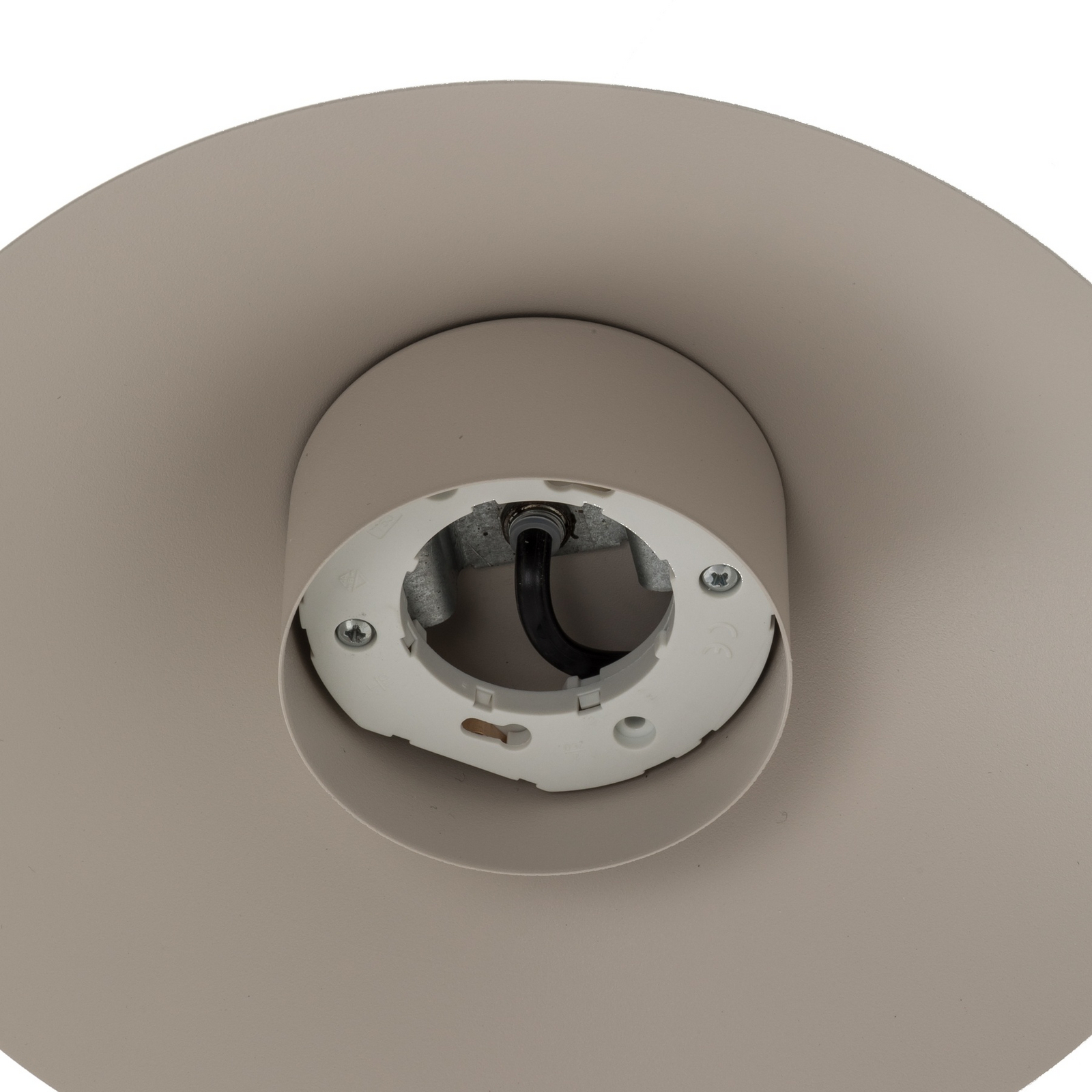 Tischleuchte Lume, creme, Metall, Höhe 42 cm