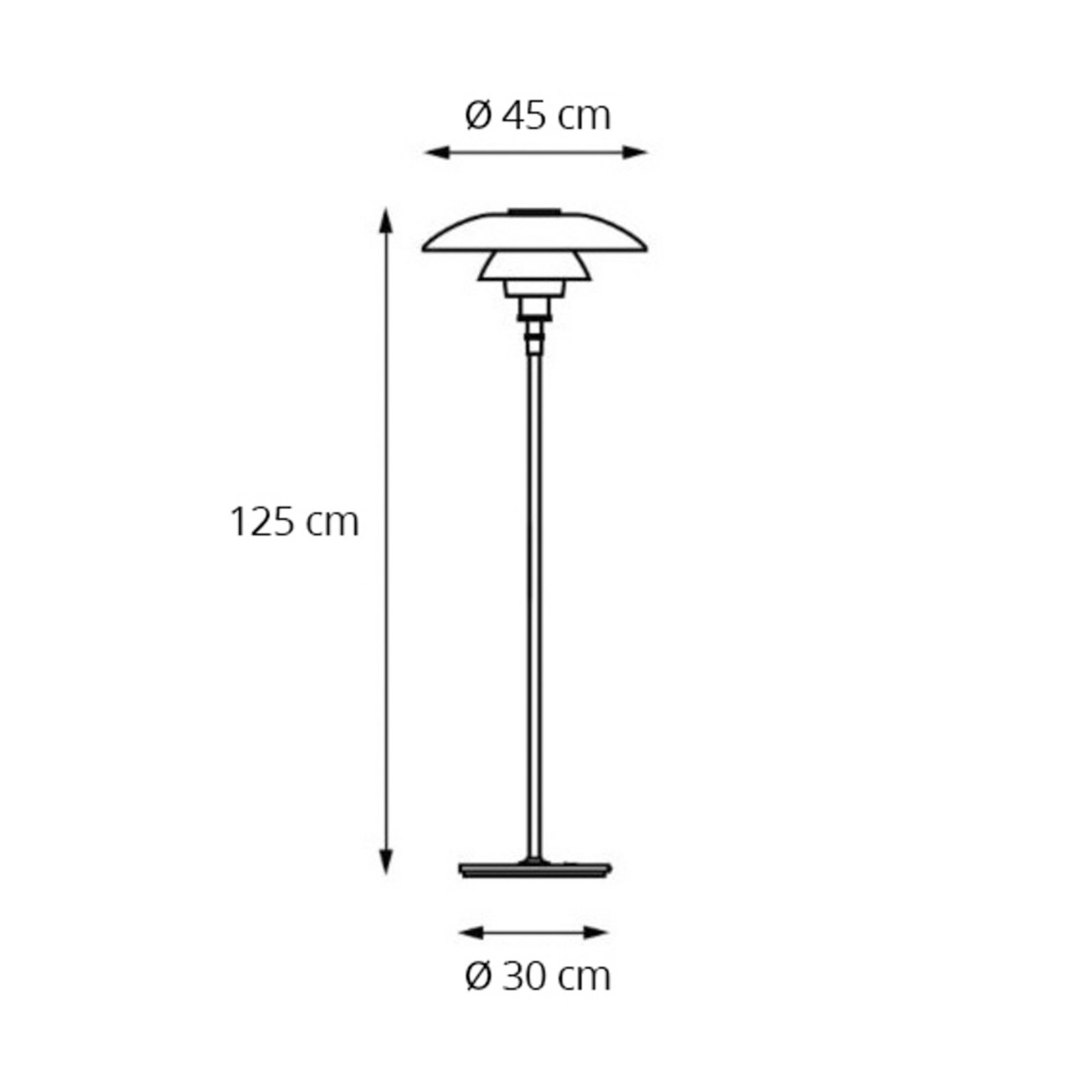 PH 4½-3½ Overshade for Floor Lamp Opal - Louis Poulsen PH 4½-3½ Overshade for Floor Lamp Opal - Louis Poulsen