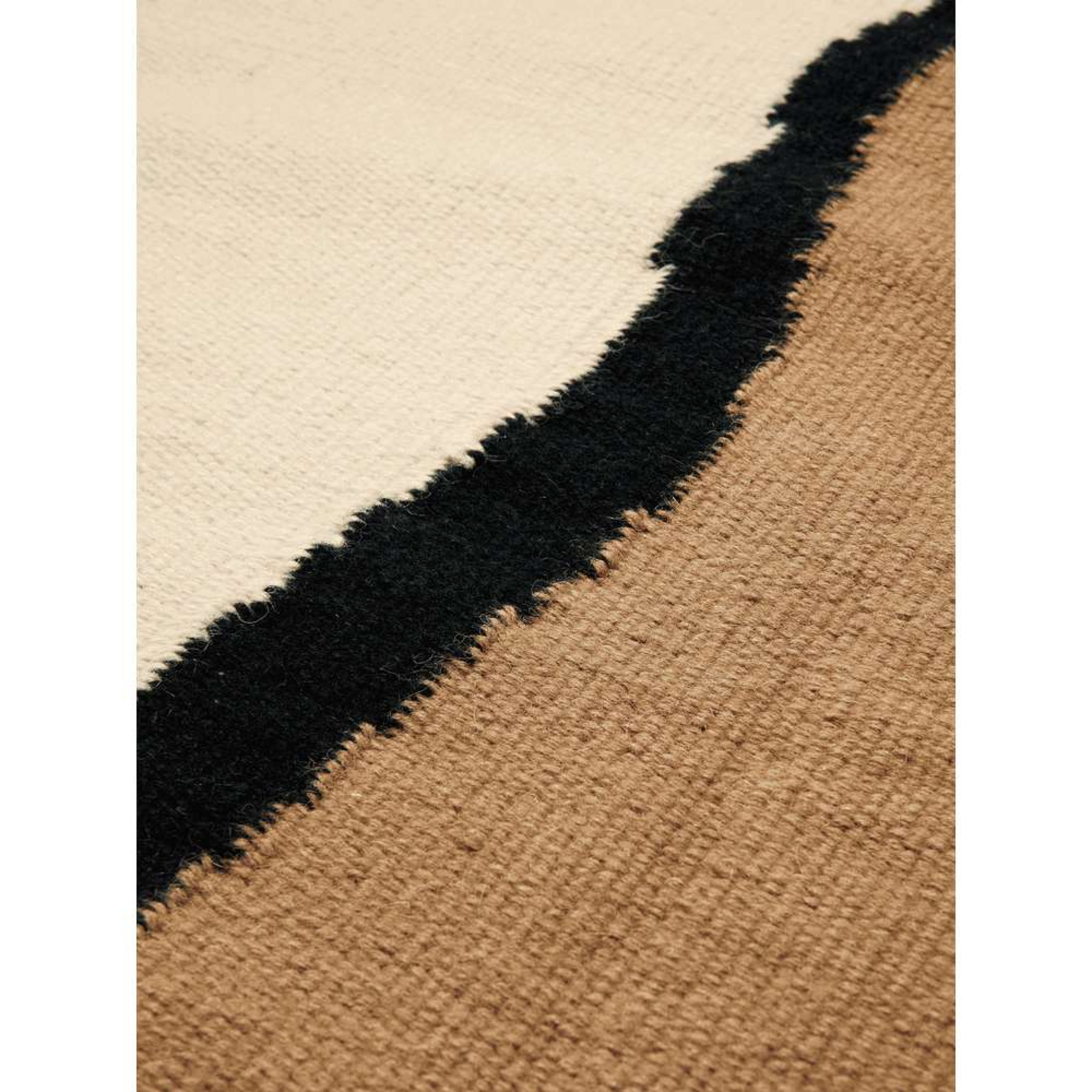 Soil Kelim Rug 140x200 tamno Pijesak/Off-White - ferm LIVING