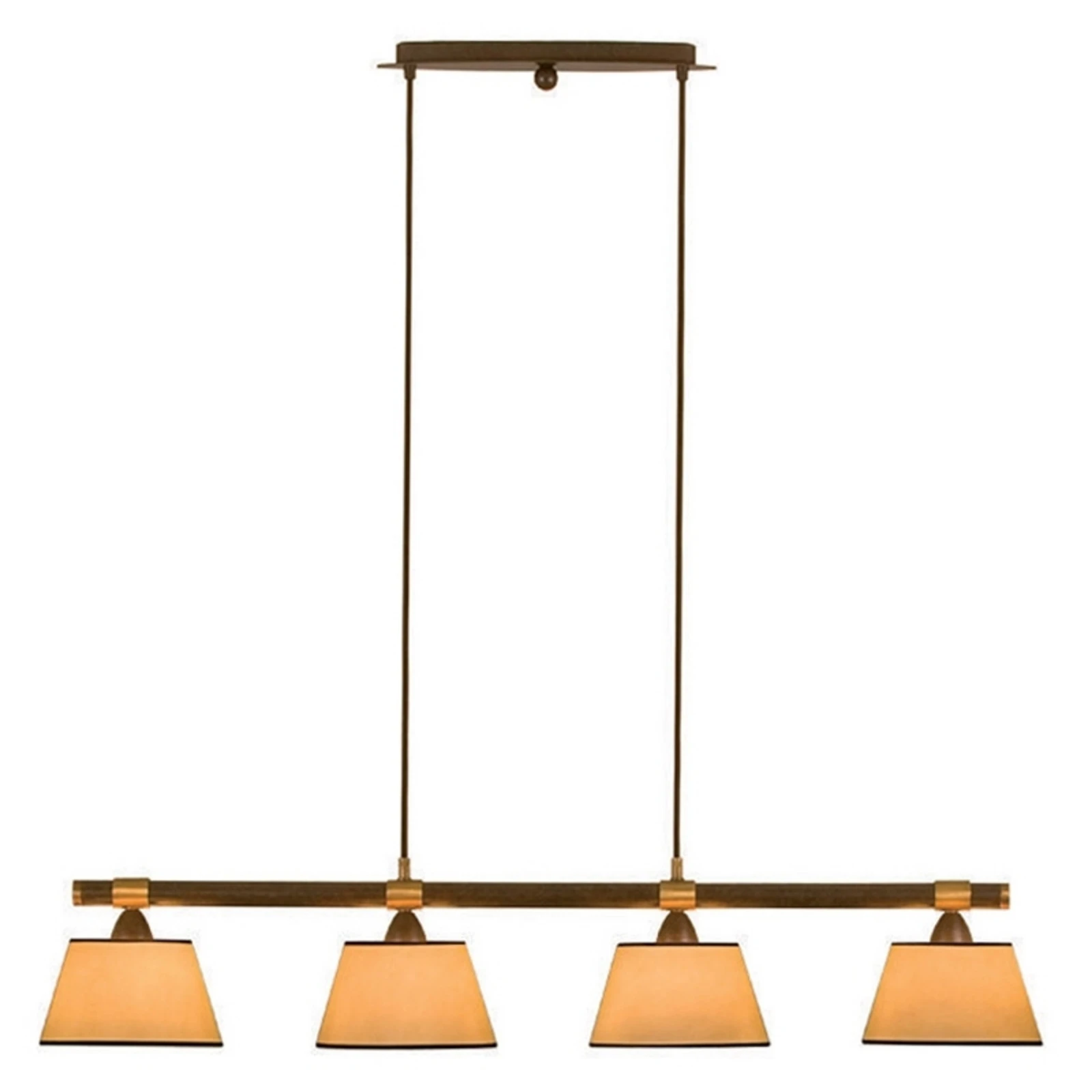 Menzel Living Table - Висяща лампа с 4 светлини в кремав цвят