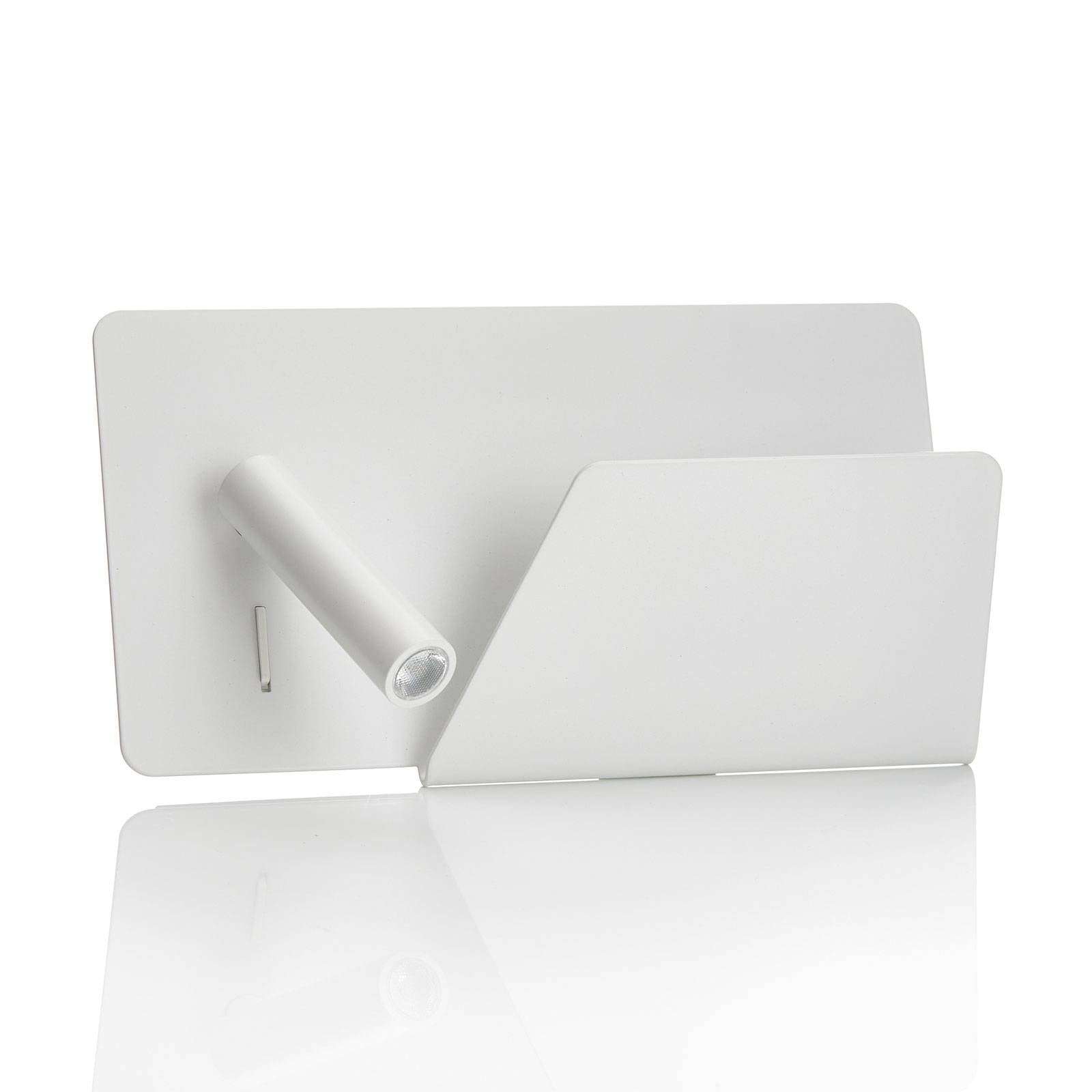 Moderne LED-Wandleuchte Suau mit USB-Ladeanschluss