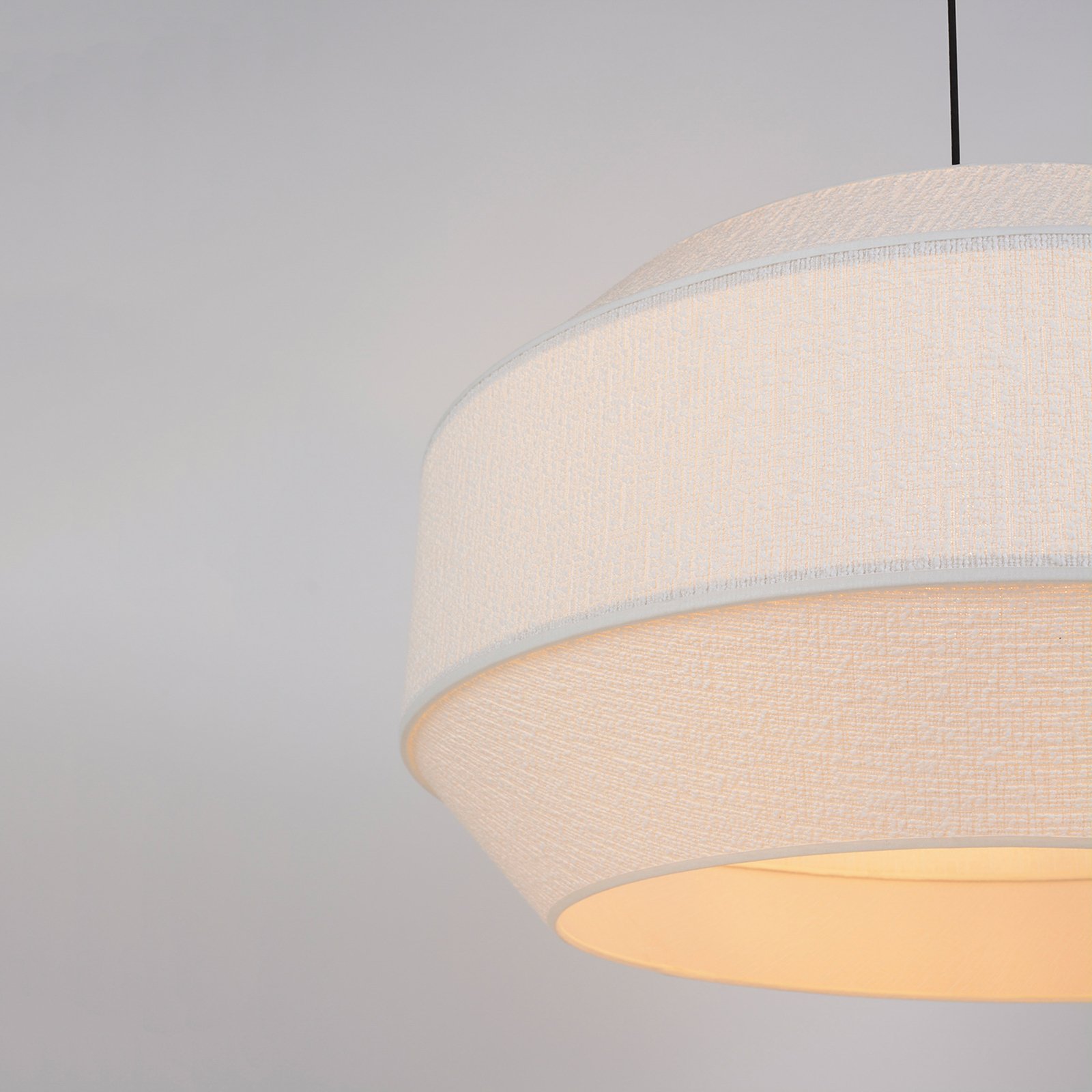 Cosiness Pendellampe, Ø 68 cm, weiß, Stoff - MARKET SET