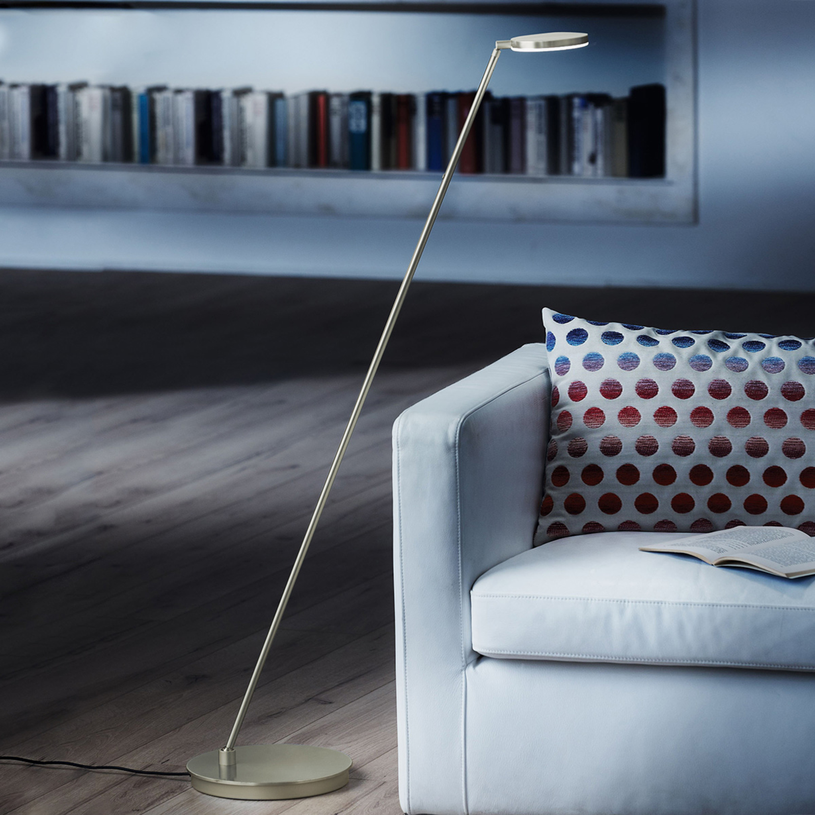 Holtkötter Plano S - LED floor lamp, platinum