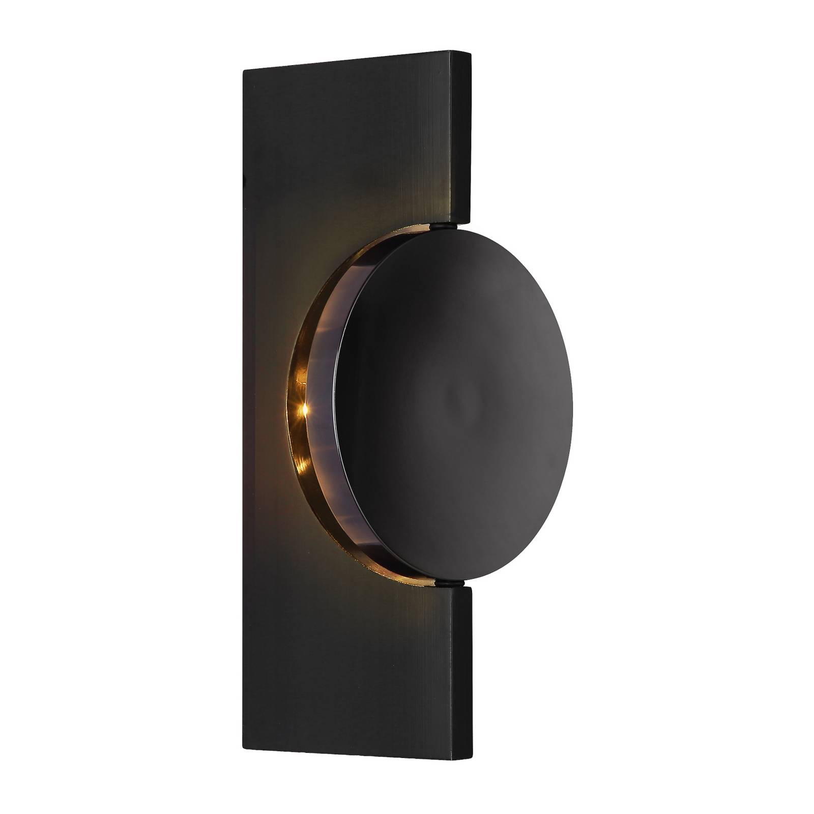 LED-Wandlampe Jasper, Höhe 20 cm, schwarz matt, Metall