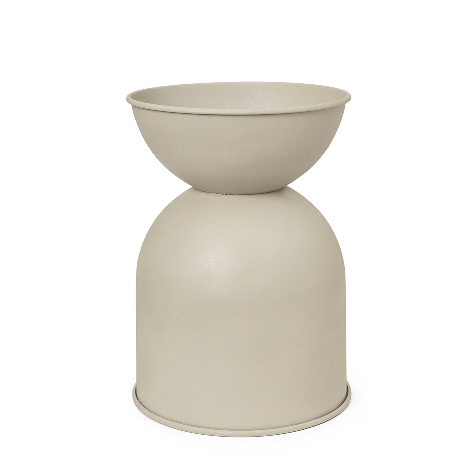 Hourglass blomsterpotte, beige, Ø 50 cm, vendbar - ferm LIVING
