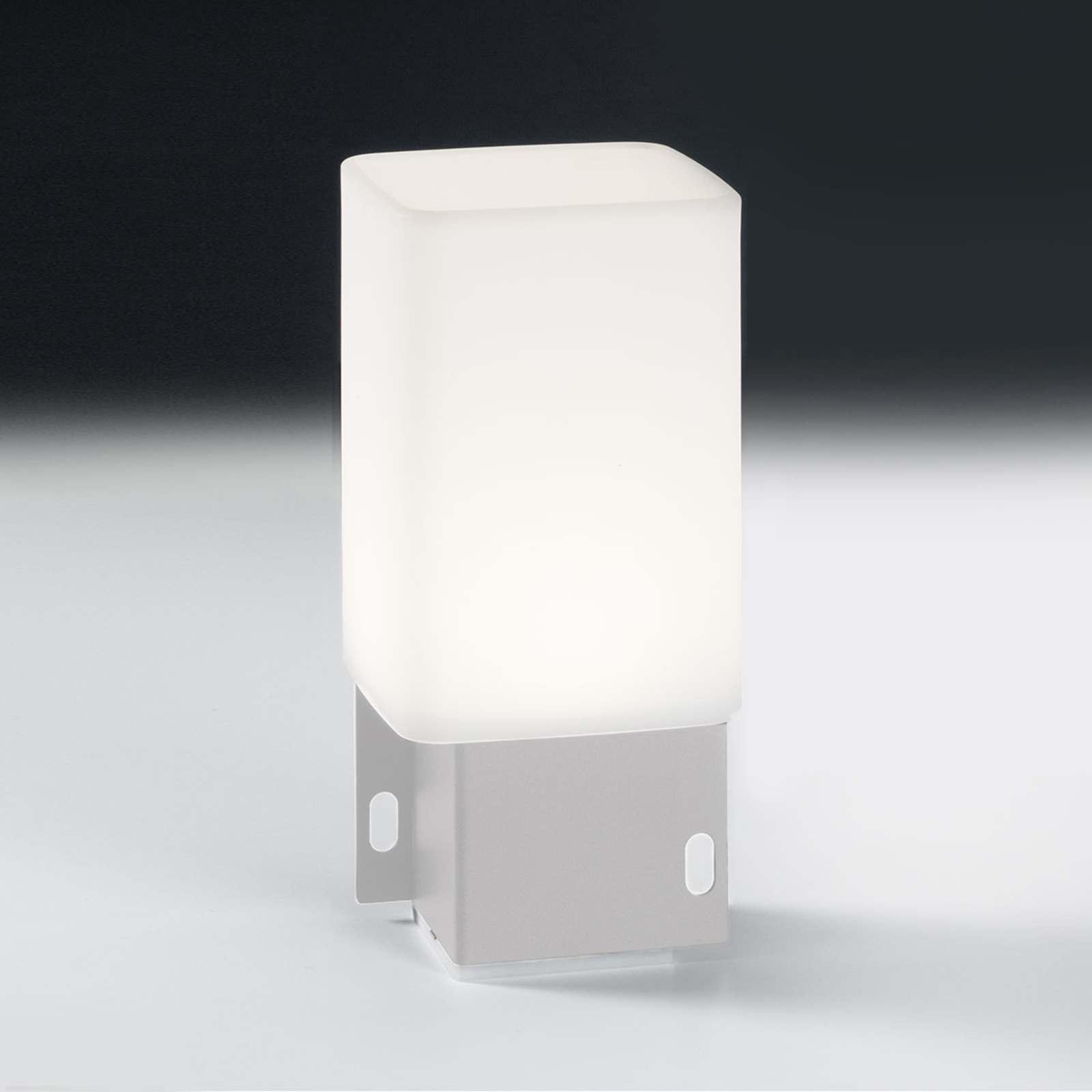 ALMA LIGHT BARCELONA Cuadrat LED decorative outdoor light 1 x USB white, iron, polyethylene, 1 W, energy efficiency: A+, L: 14 cm, W: 14 cm, H: 30 cm
