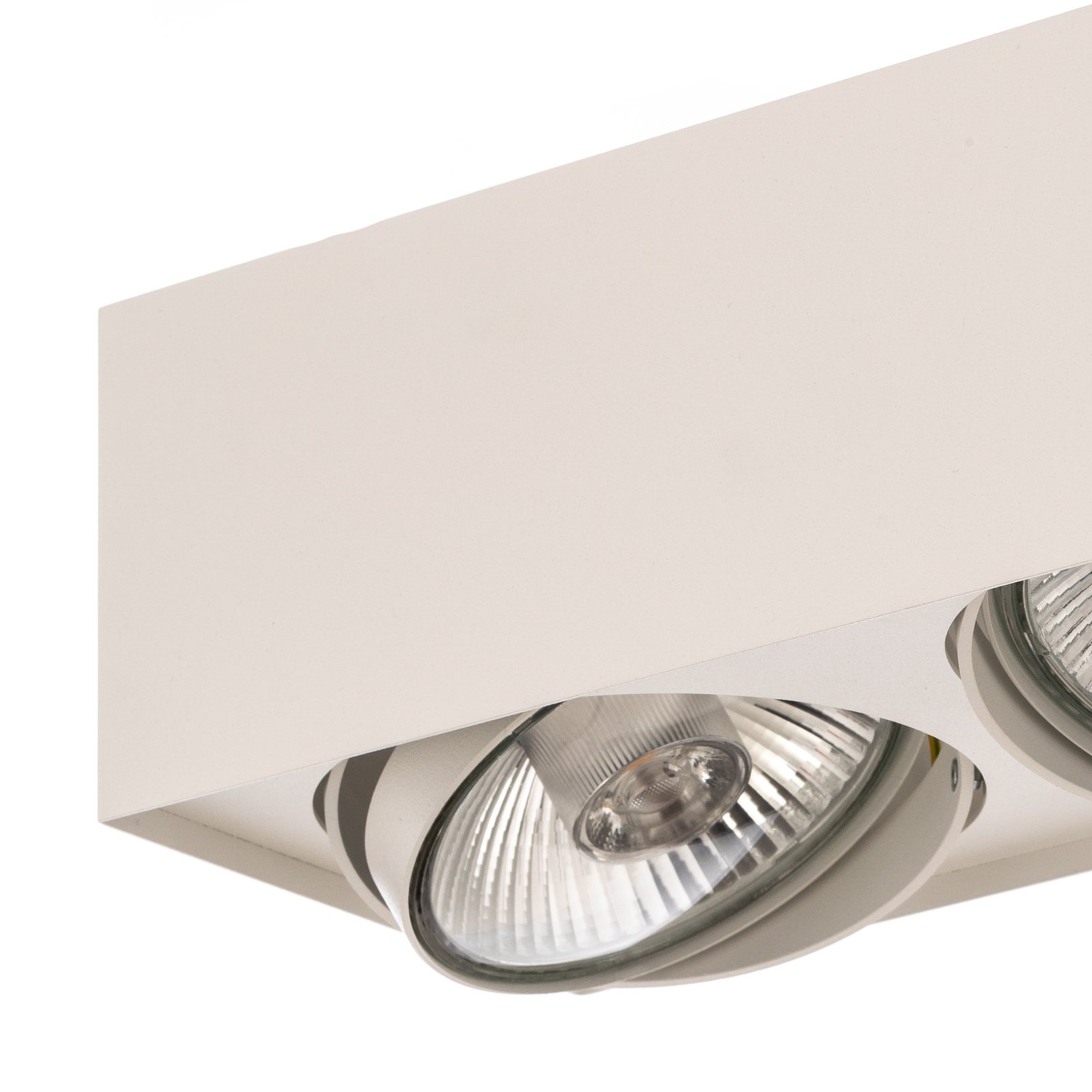 Ronda ceiling spotlight, two-bulb, white