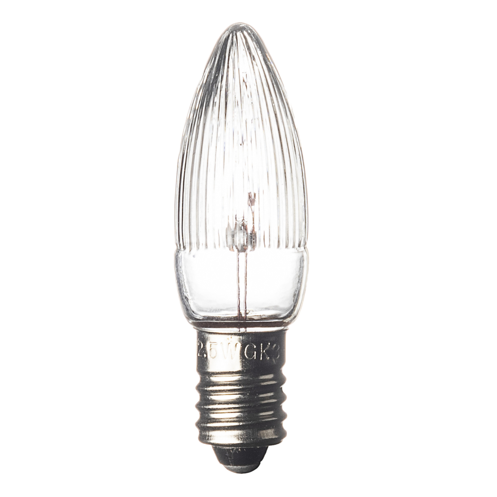 E10 3 W 12 V candle bulbs in a pack of 3