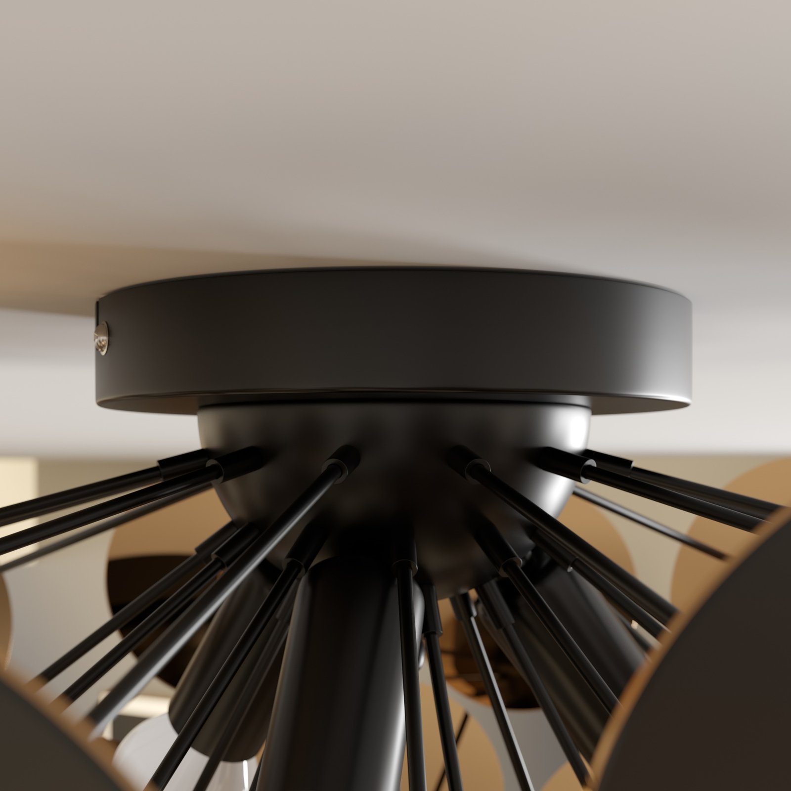 Kinan Plafond Black/Gold - Lindby