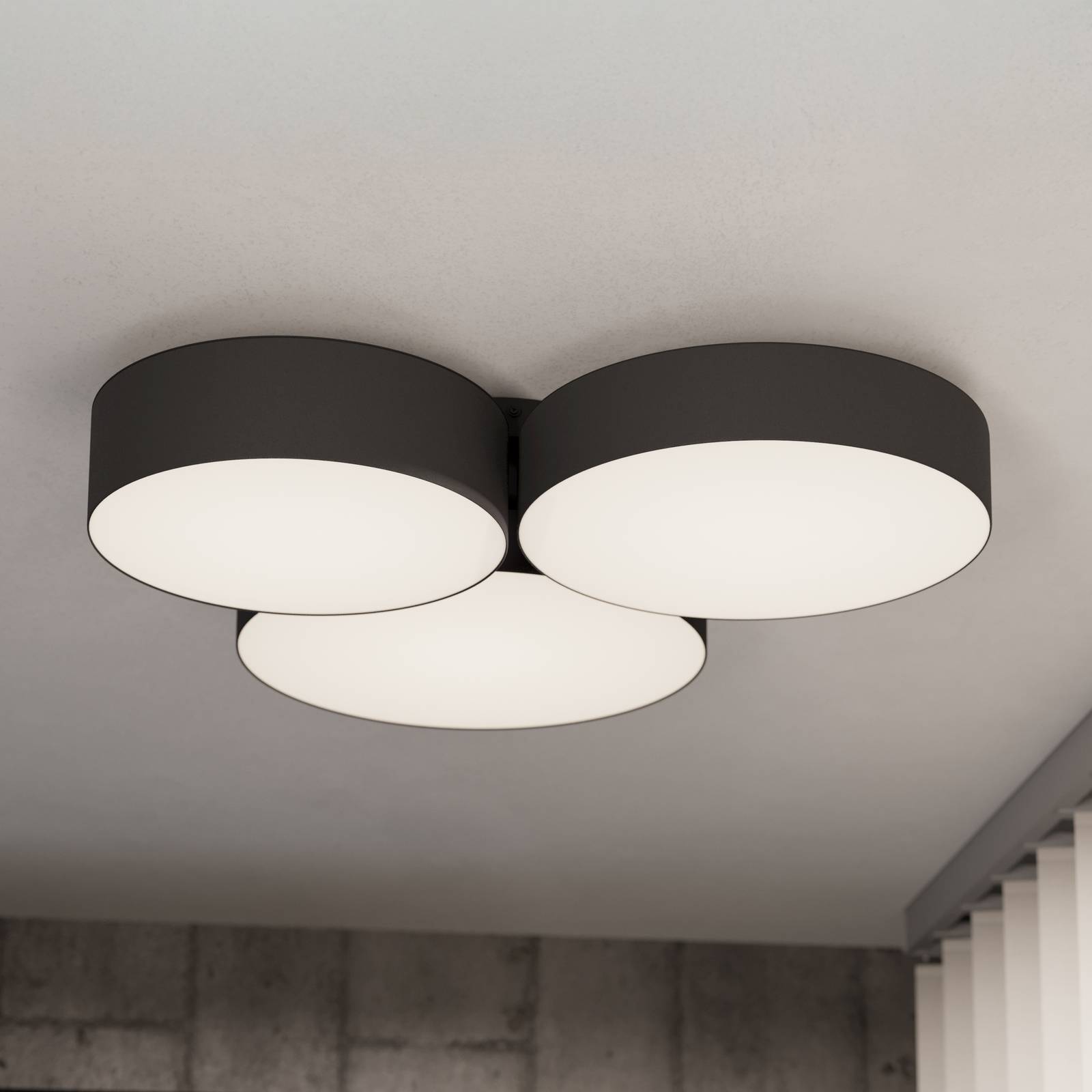 EGLO connect Smart - lampa sufitowa LED Barbano-Z, czarna
