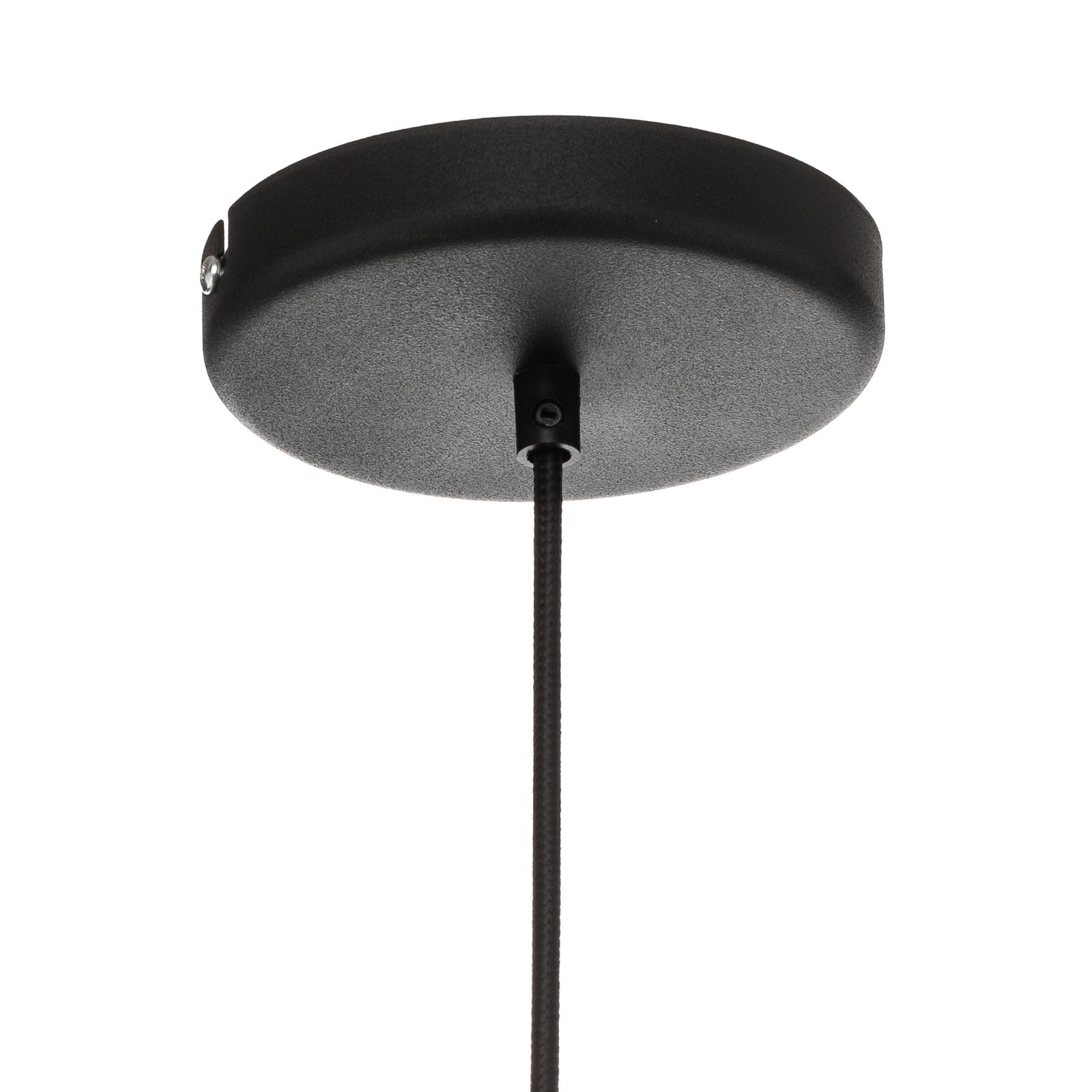 Suspension Bosso, 1 lampe noire/blanche 40 cm