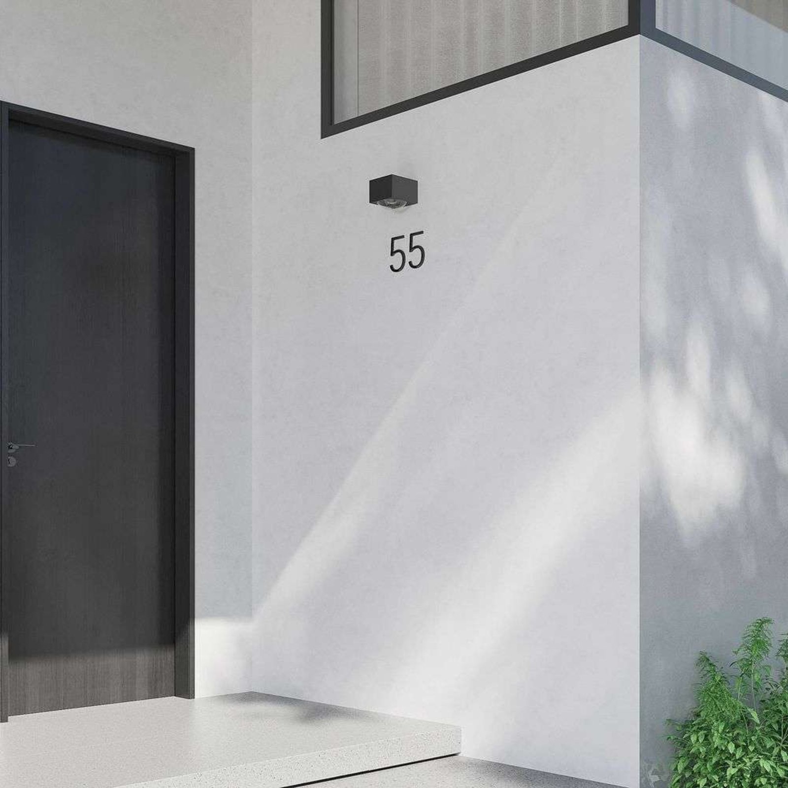 Almos LED Down OutdoorWall Lamp Dark Grey - Lucande