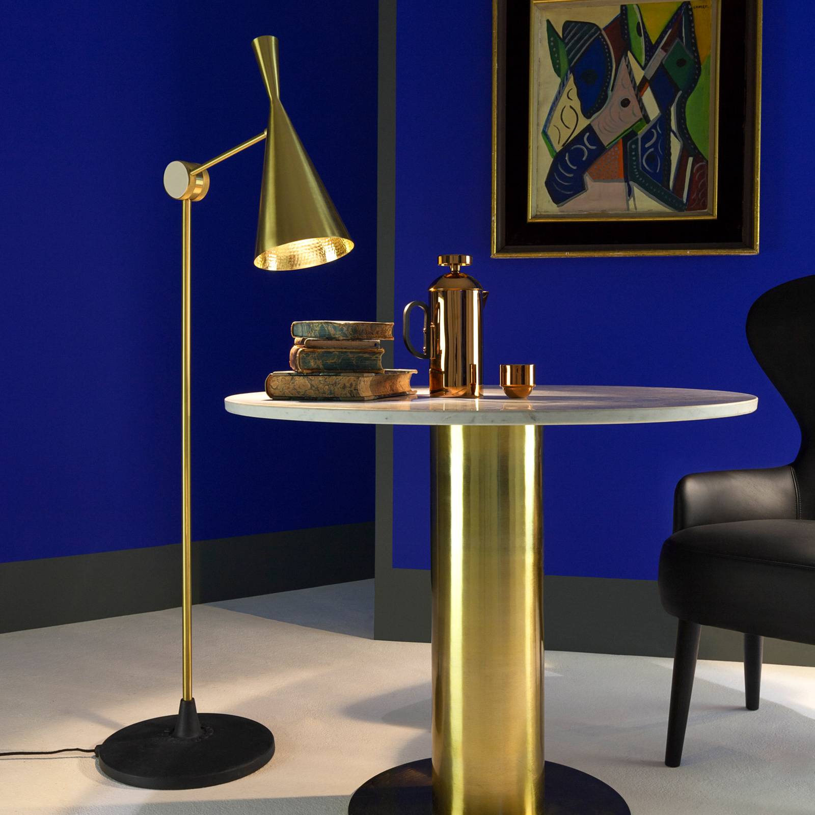 Tom Dixon Beat Floor lampa podłogowa, mosiądz