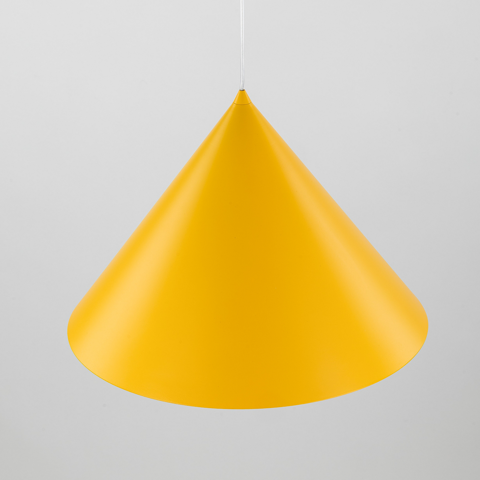 Závěsné světlo Cono, 1 žárovka, Ø 50 cm, žluté, E27