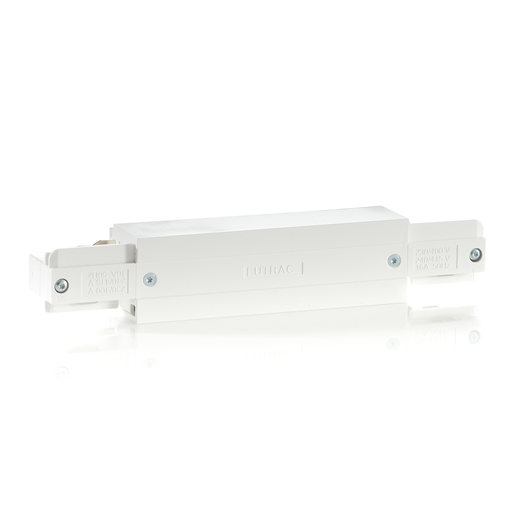 EUTRAC Eutrac I-connector feed-in option, white, L: 12 cm