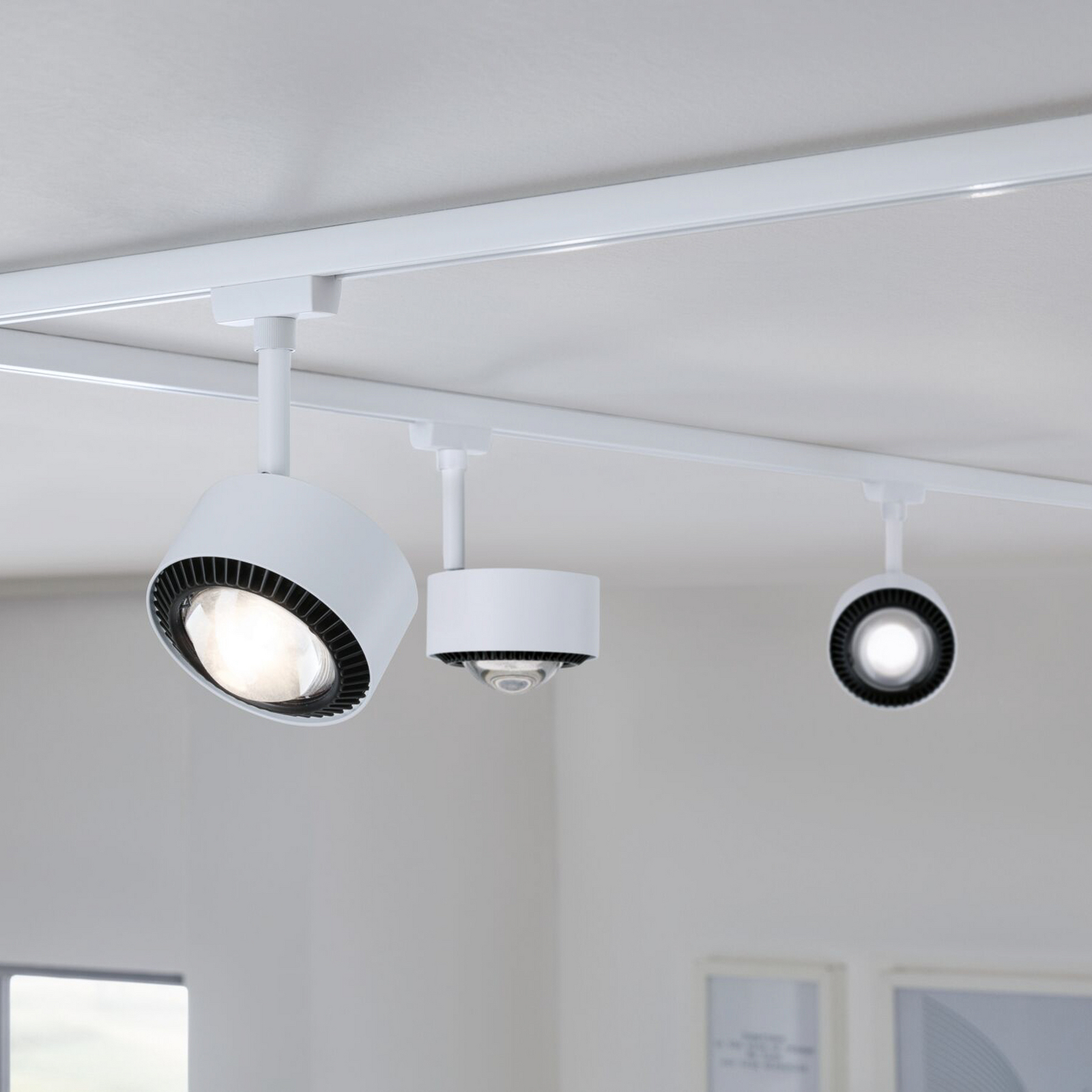 Paulmann URail LED-Spot Aldan, 3.000K, signalweiß