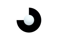 Candy Big Circle 270 S Lampa Ścienna Ninja Black - Swedish Ninja